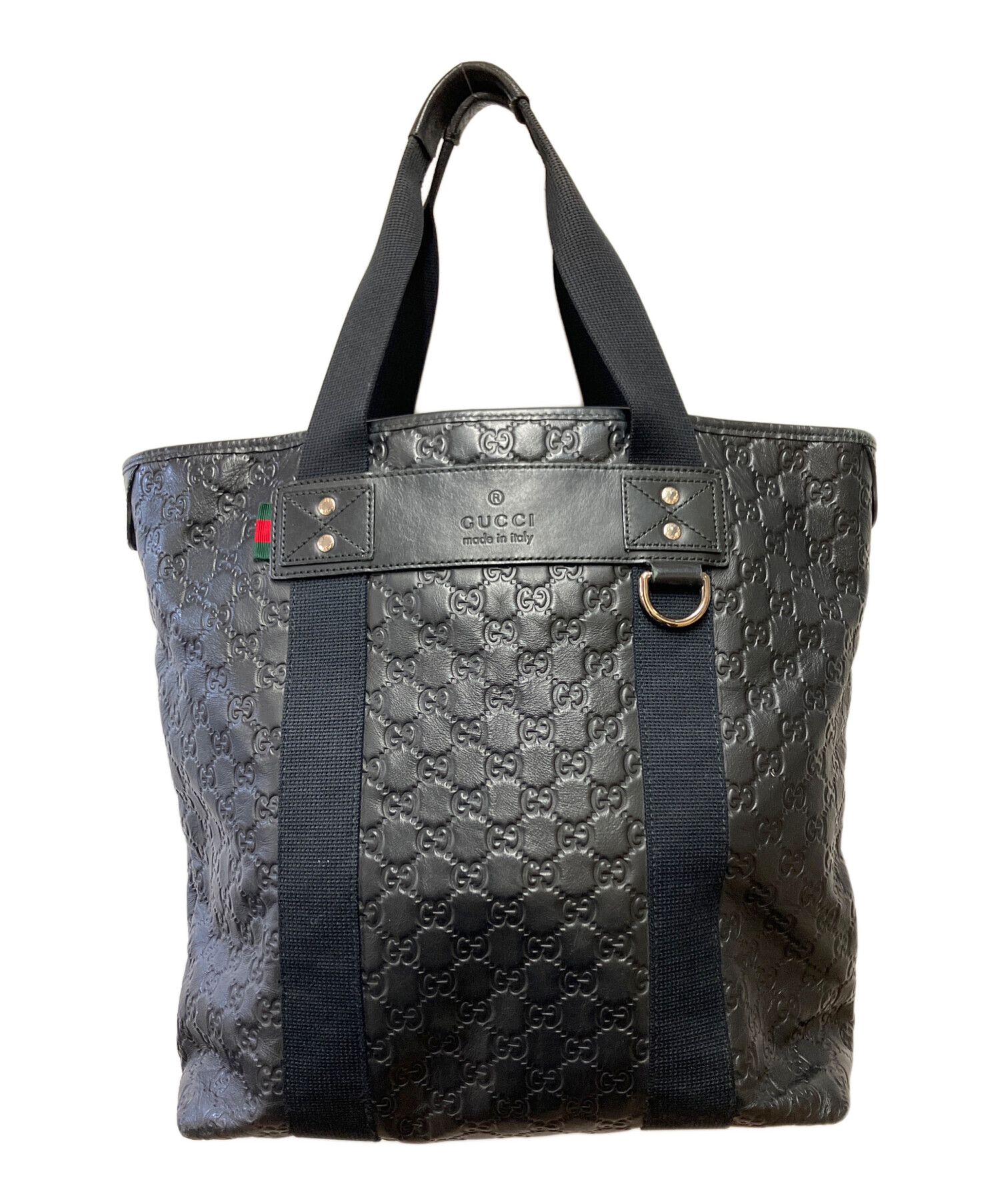 中古・古着通販】GUCCI (グッチ) トートバッグ ブラック｜ブランド 