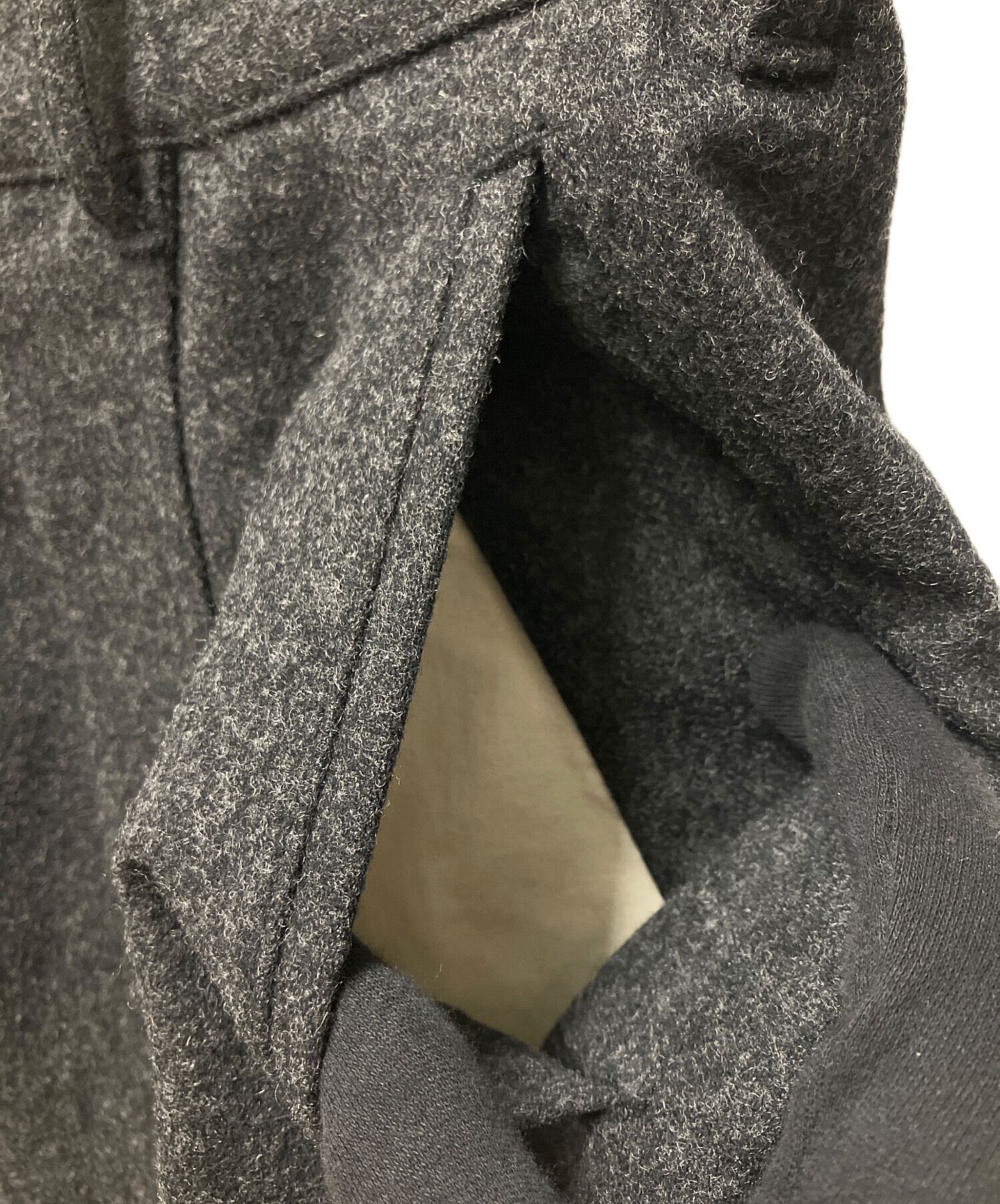 COMME des GARCONS ウールサルエルパンツ グレー Lサイズ 中古・古着通販】COMME des GARCONS (コムデギャルソン) ウール