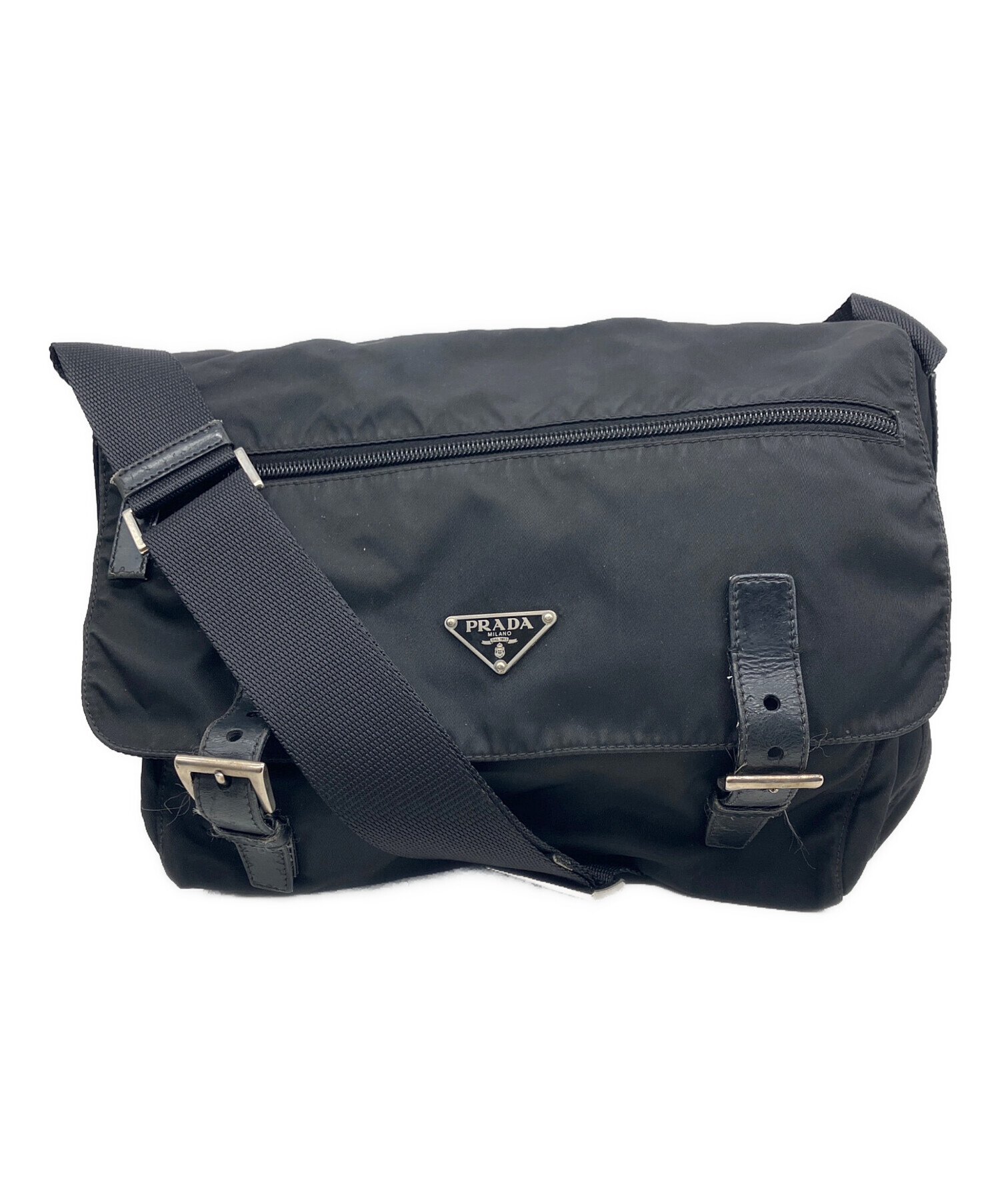 中古・古着通販】PRADA (プラダ) ナイロンミニメッセンジャーバッグ 