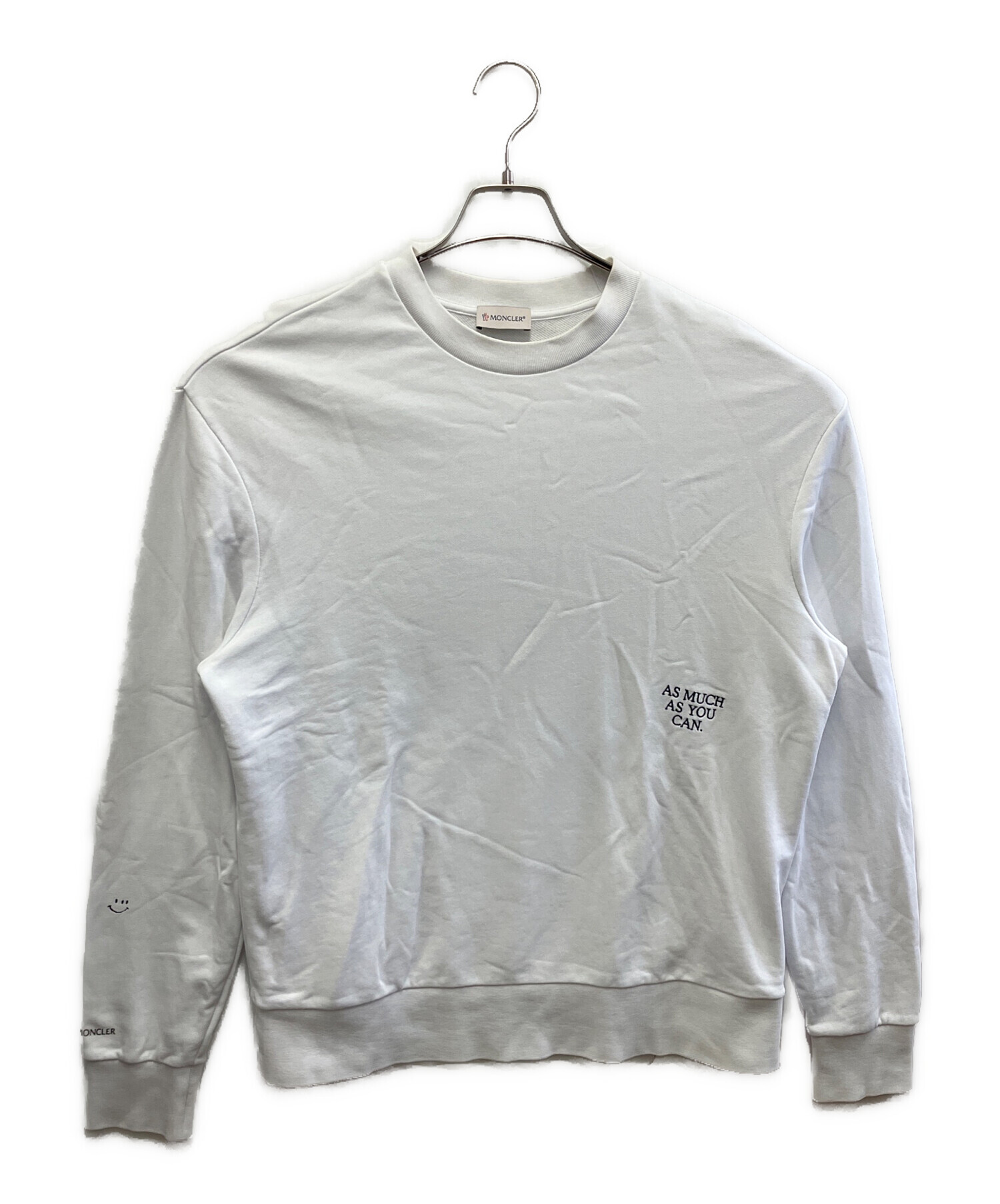 中古・古着通販】MONCLER (モンクレール) スウェット ホワイト サイズ