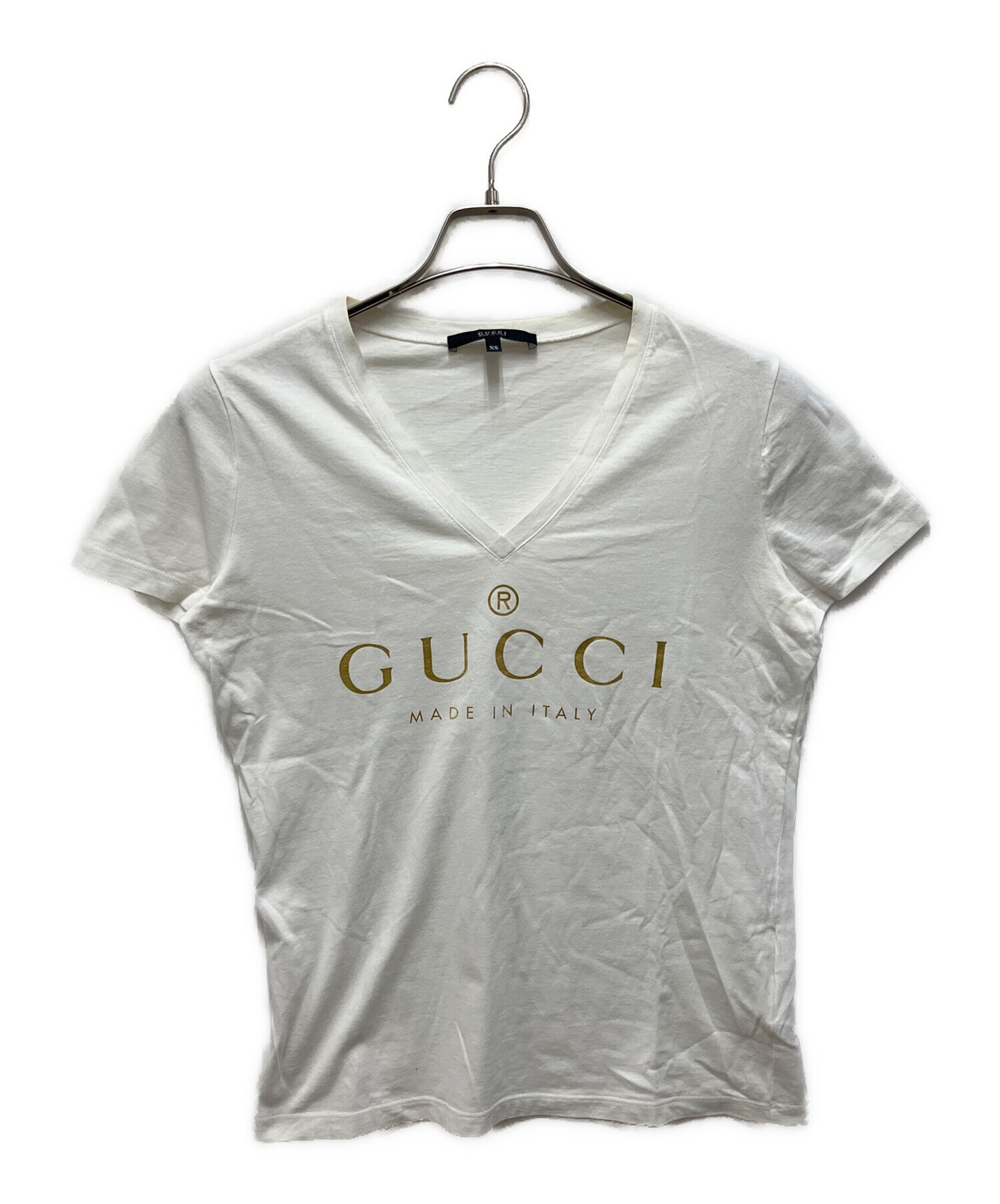 中古・古着通販】GUCCI (グッチ) 半袖Tシャツ ホワイト サイズ:XS 