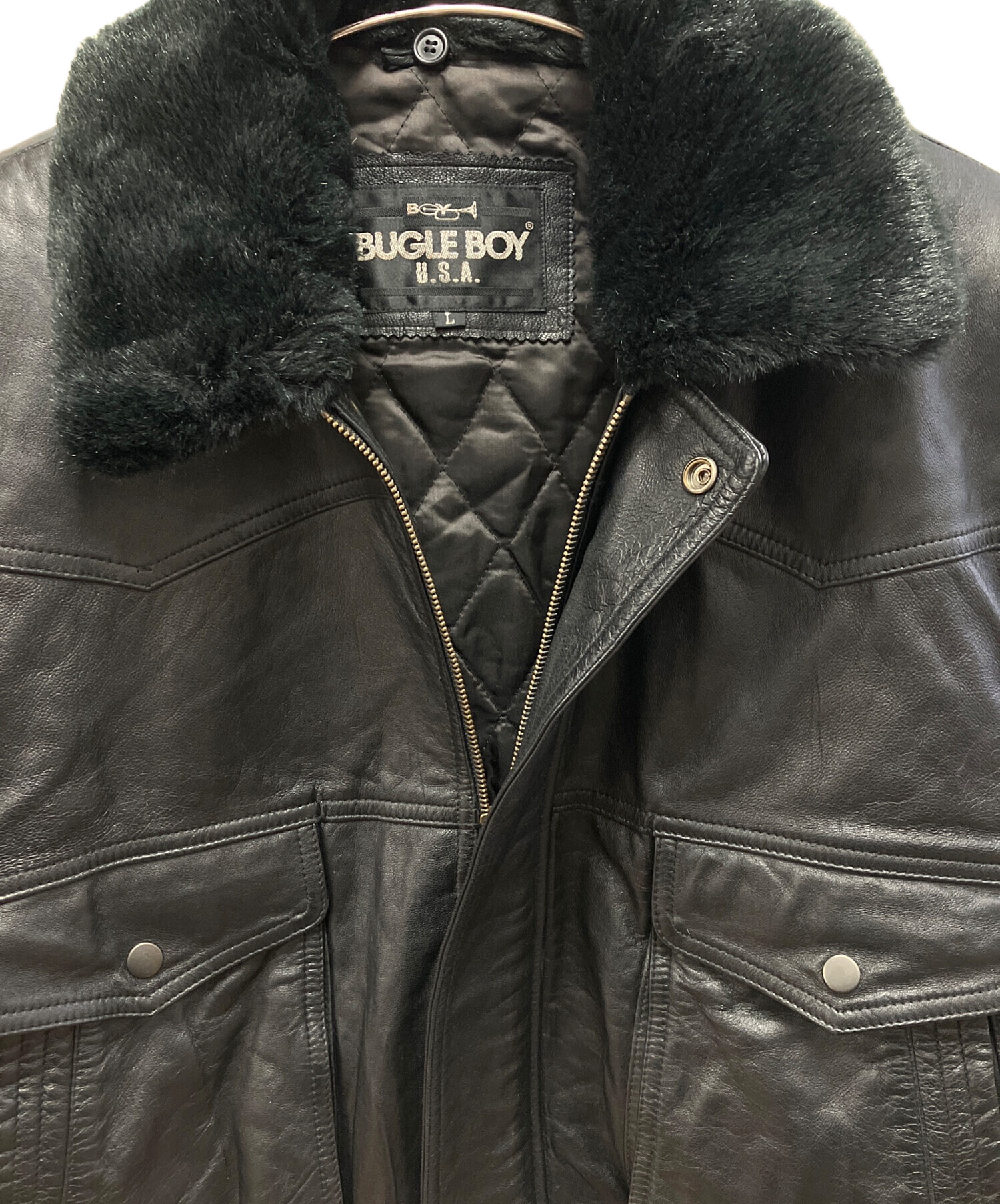 中古・古着通販】BUGLE BOY (ビューグルボーイ) レザージャケット