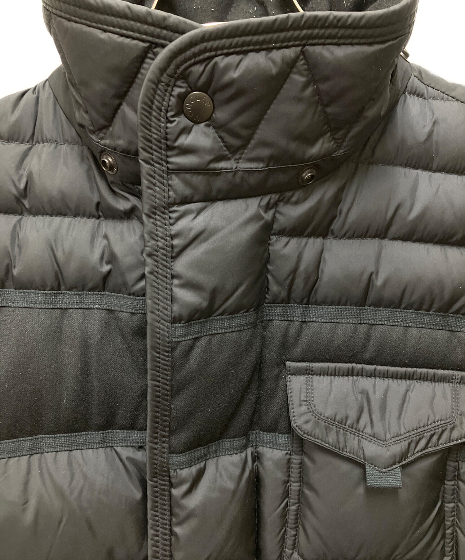 中古・古着通販】MONCLER (モンクレール) ダウンジャケット ブラック 