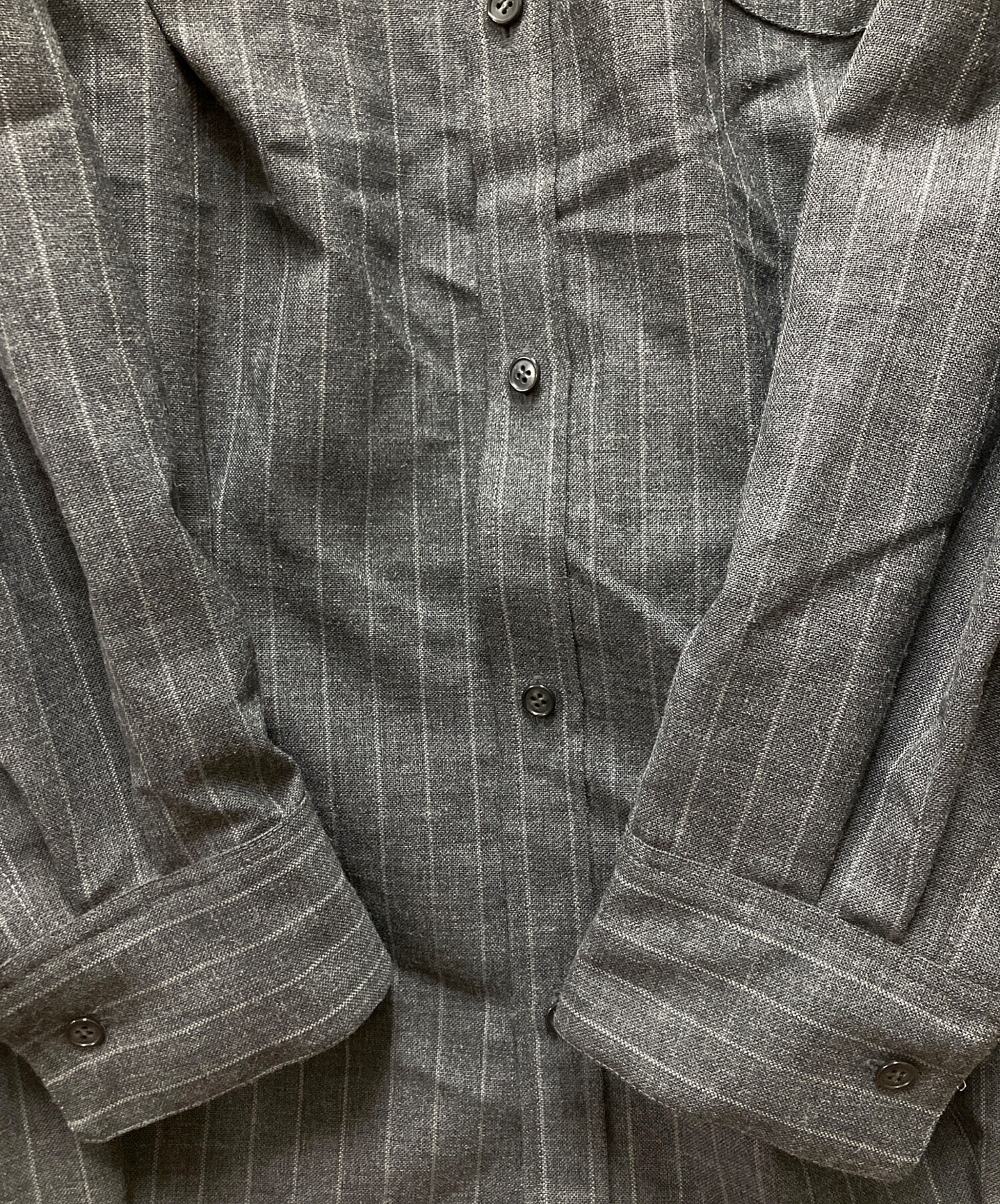 中古・古着通販】N.HOOLYWOOD (エヌ ハリウッド) 長袖シャツ グレー