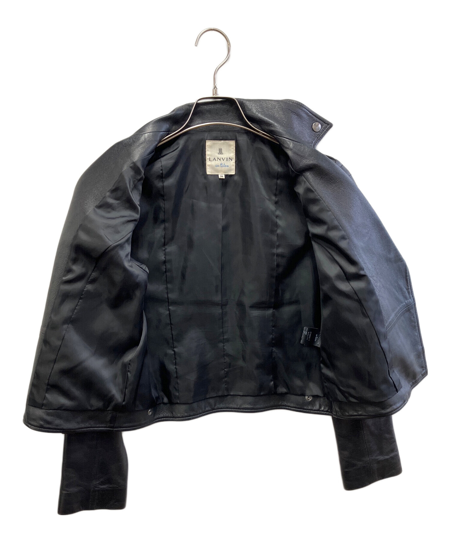 中古・古着通販】LANVIN (ランバン) ダブルライダースジャケット