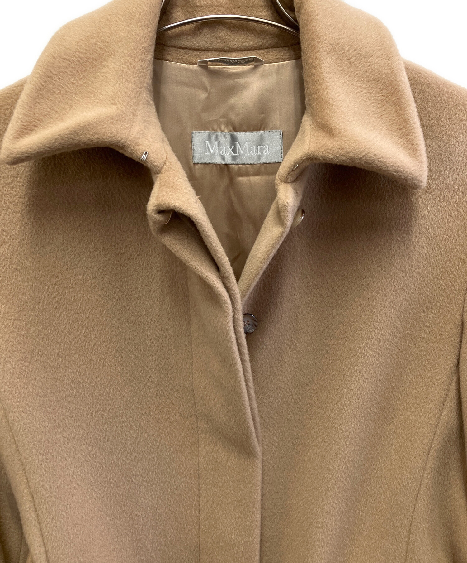 MaxMara ウールジャケット 42 ベージュ M〜L相当 中古・古着通販】MaxMara (マックスマーラ) ウールコート ベージュ