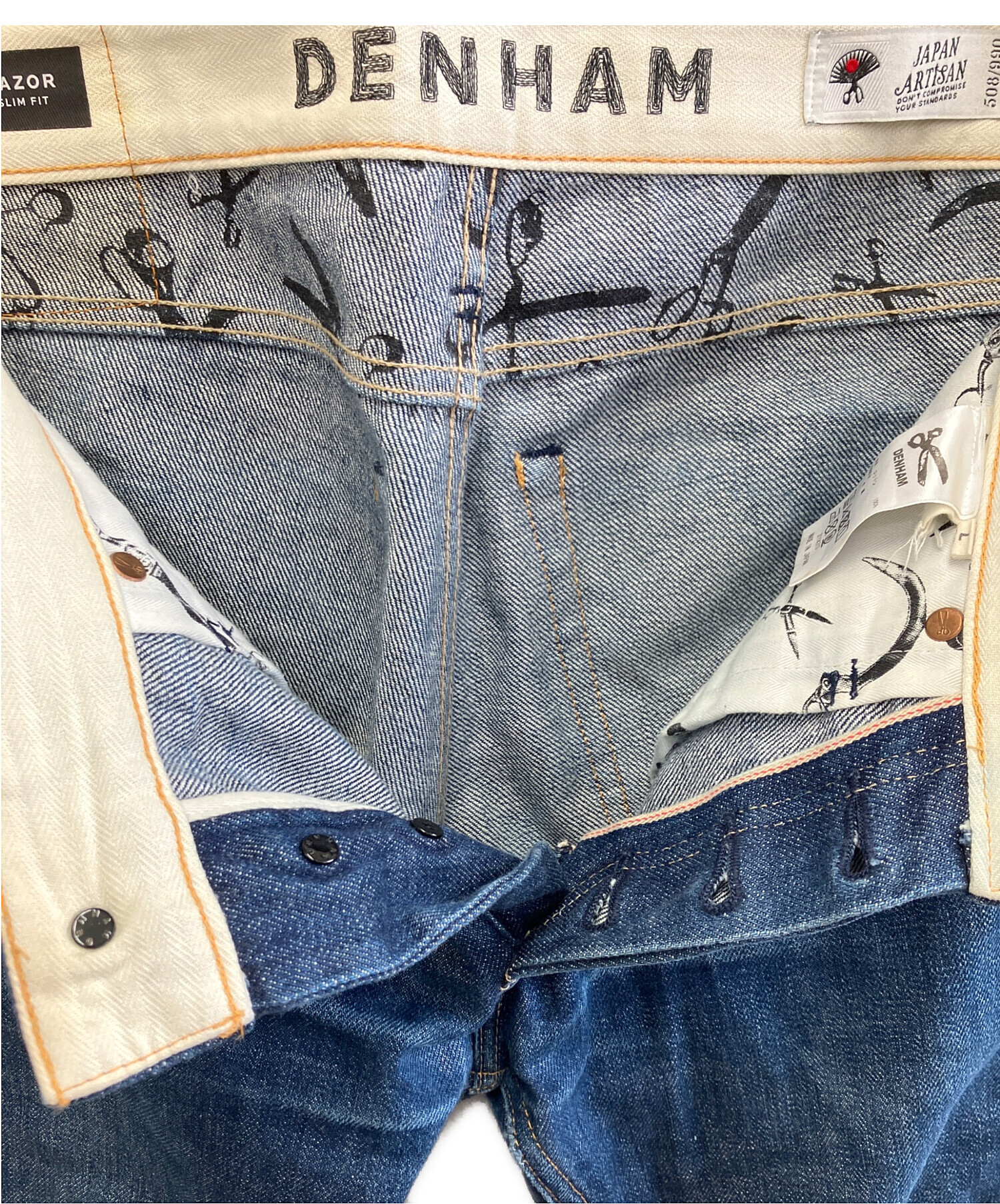 中古・古着通販】Denham (デンハム) デニムパンツ インディゴ サイズ:L