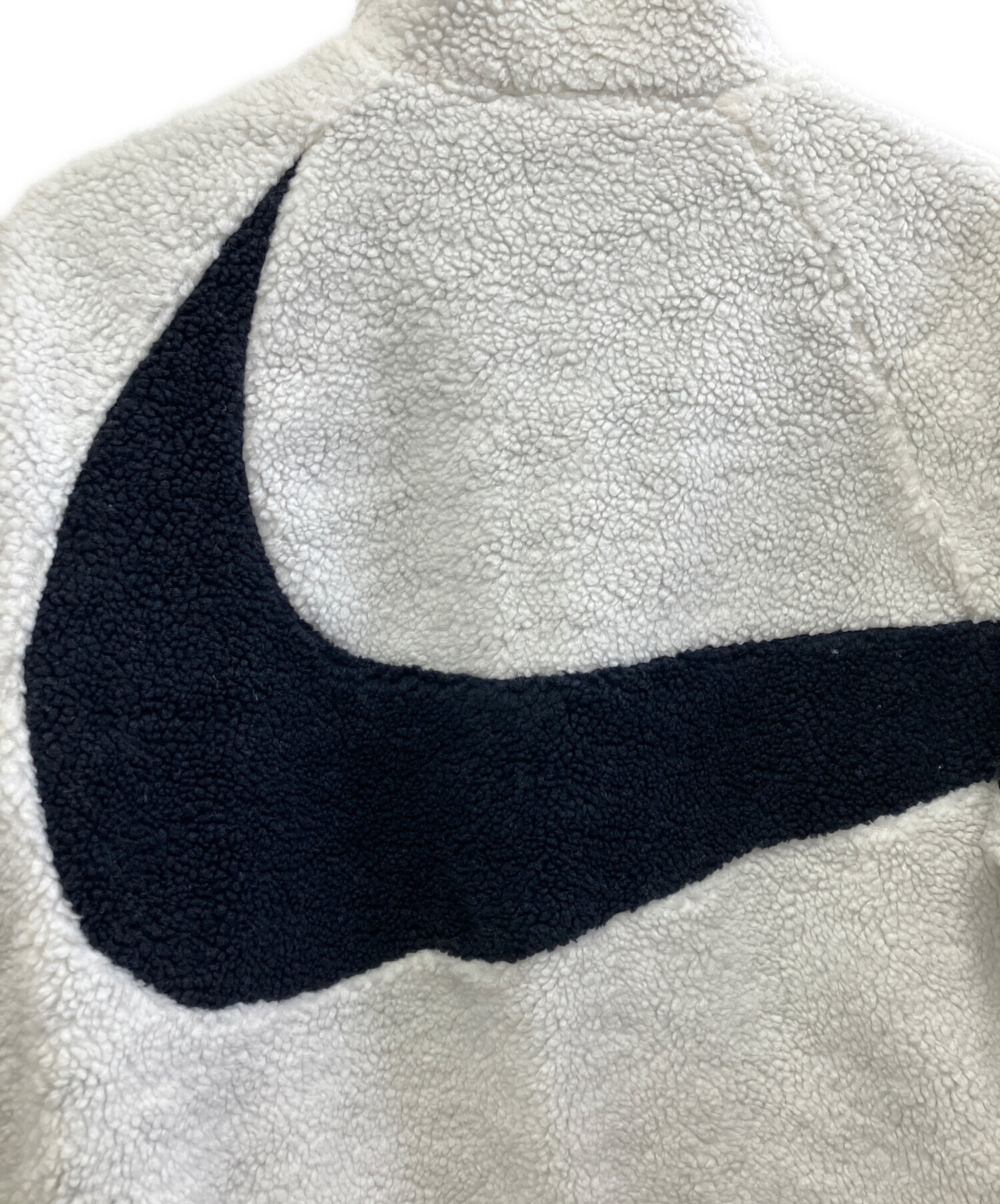 中古・古着通販】NIKE (ナイキ) ボアジャケット ブラック×ホワイト 