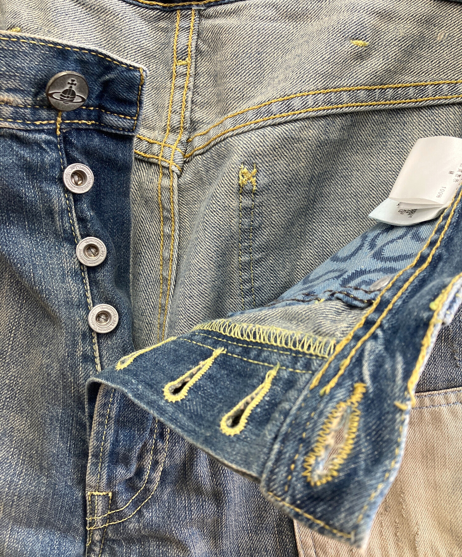 Vivienne Westwood MAN パッチワークデニムパンツ 50サイズ Vivienne Westwood MAN パッチワークデニムパンツ 50サイズ