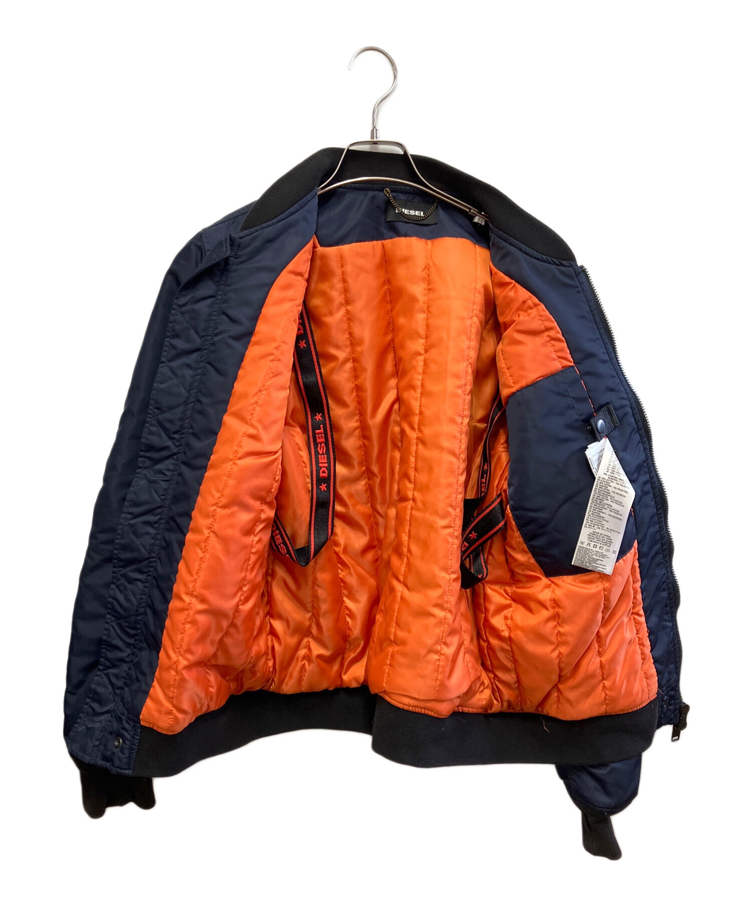 中古・古着通販】DIESEL (ディーゼル) MA-1ジャケット ネイビー サイズ