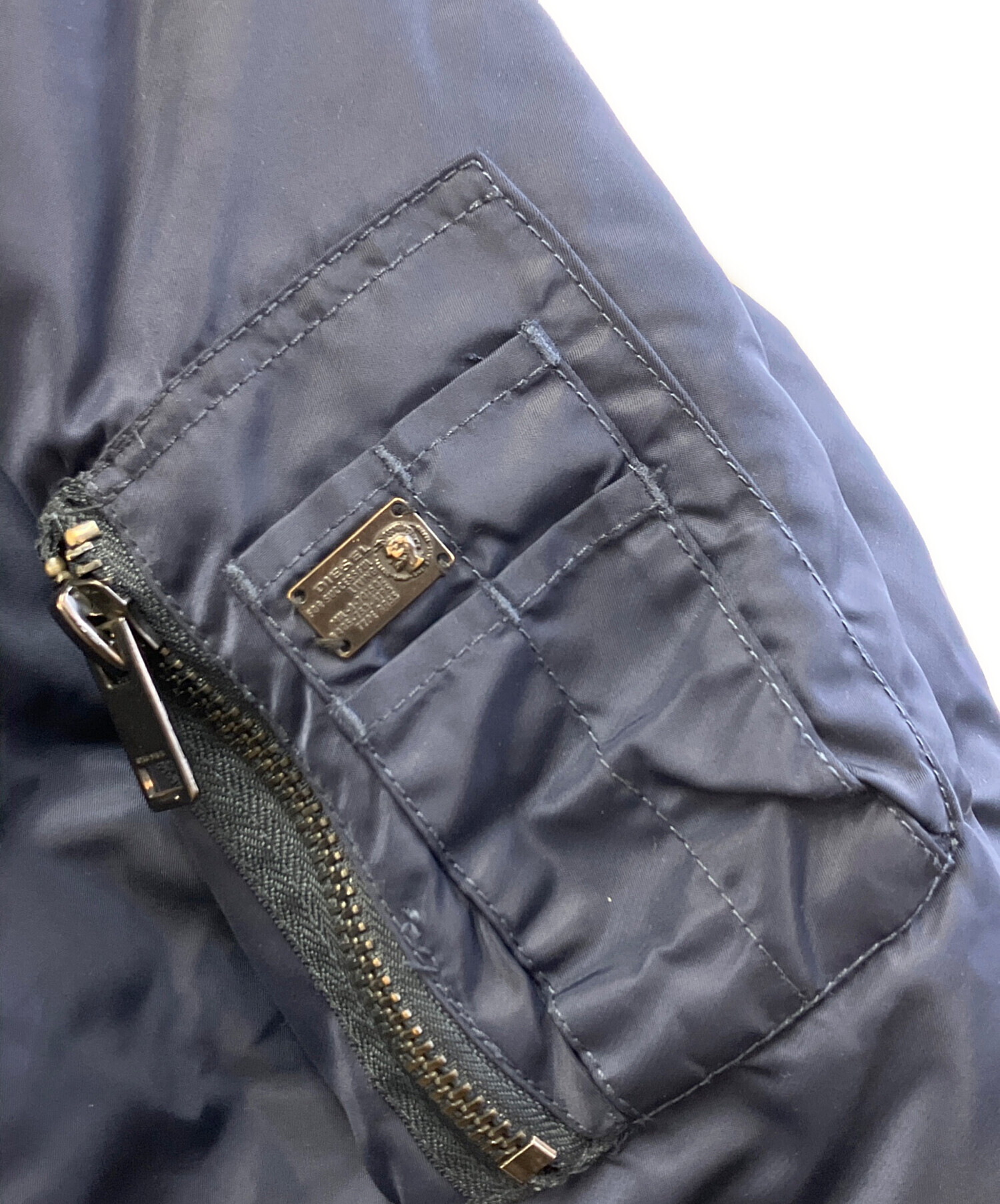 中古・古着通販】DIESEL (ディーゼル) MA-1ジャケット ネイビー サイズ