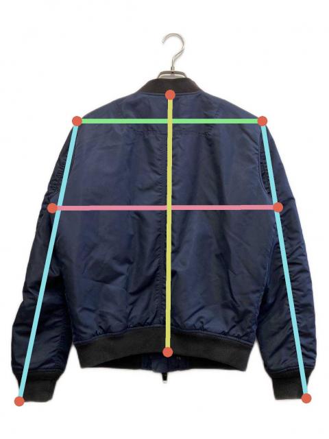 中古・古着通販】DIESEL (ディーゼル) MA-1ジャケット ネイビー サイズ