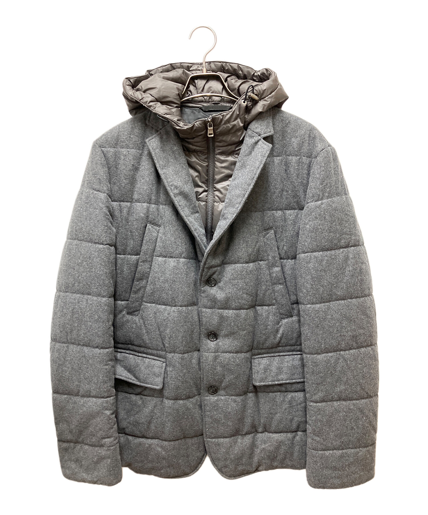 中古・古着通販】HUGO BOSS (ヒューゴ ボス) 中綿コート グレー サイズ