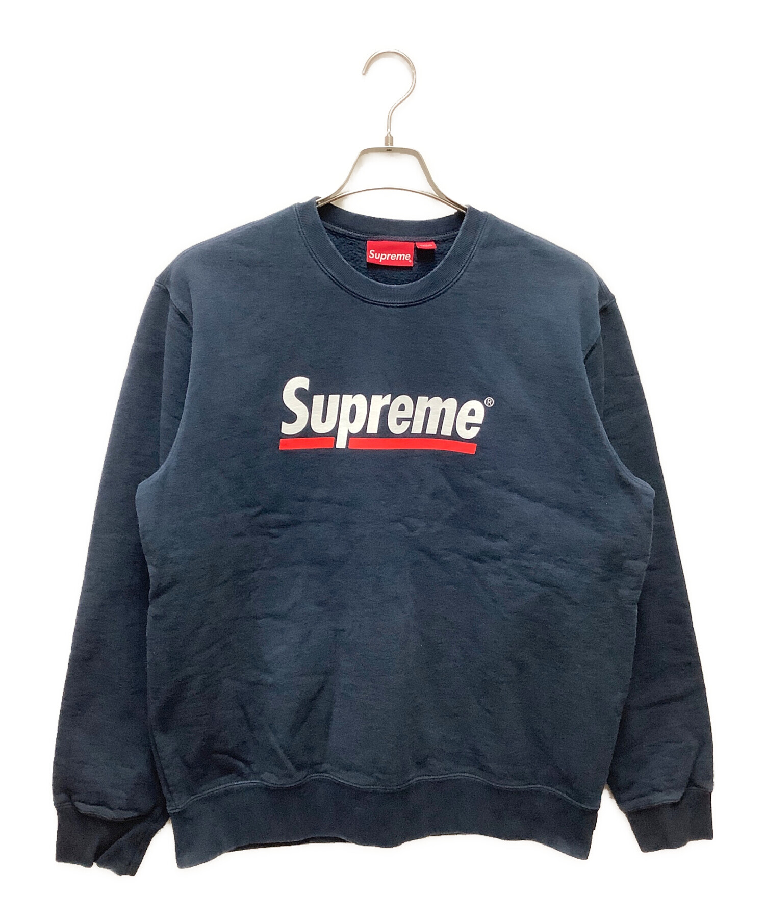 Supreme Underline Crewneck ネイビー Supreme Underline Crewneck