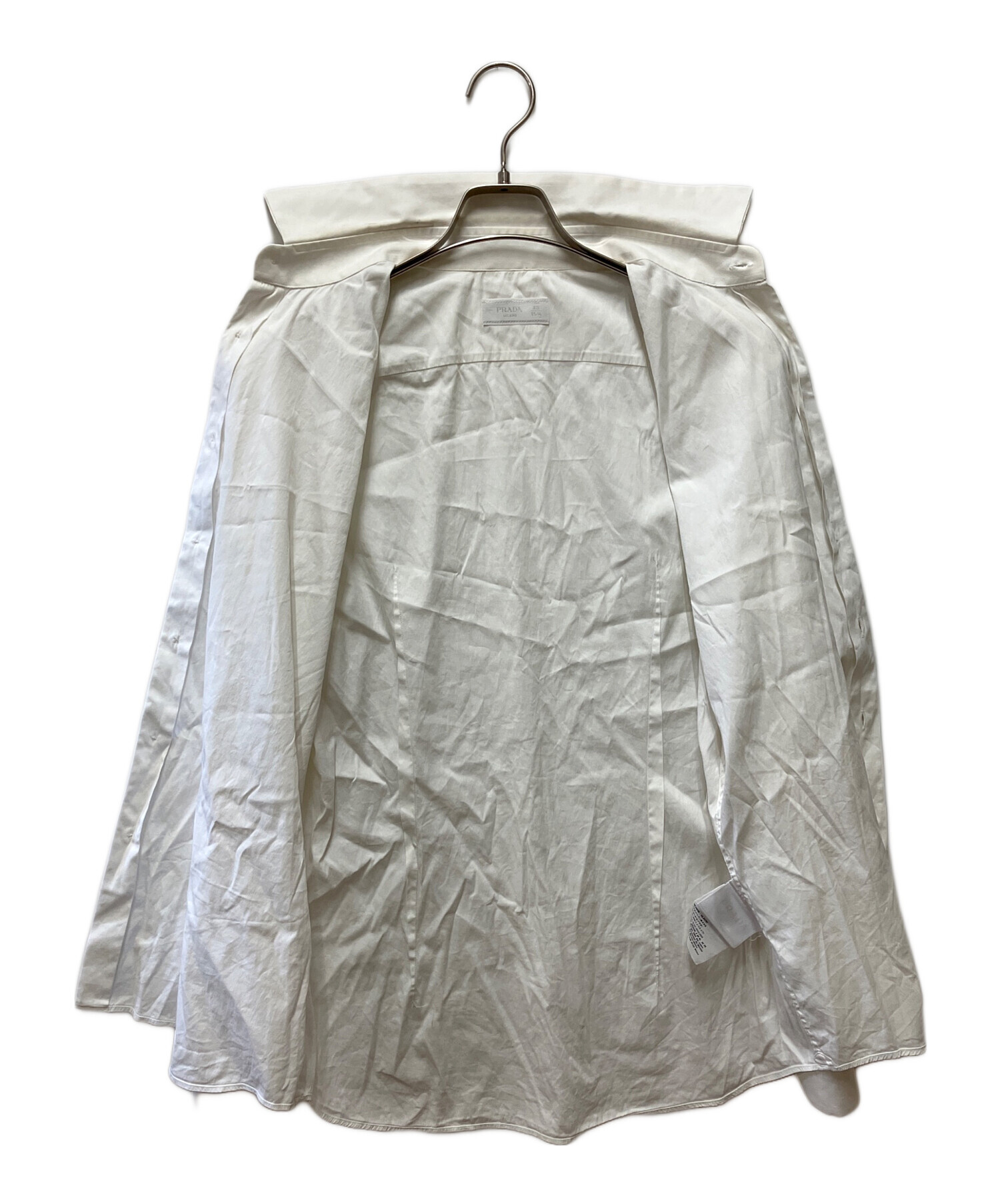 中古・古着通販】PRADA (プラダ) 長袖シャツ ホワイト サイズ:40