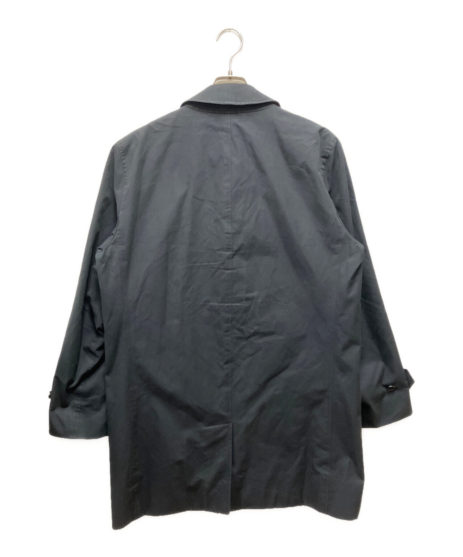 中古・古着通販】BURBERRY (バーバリー) ステンカラーコート ブラック