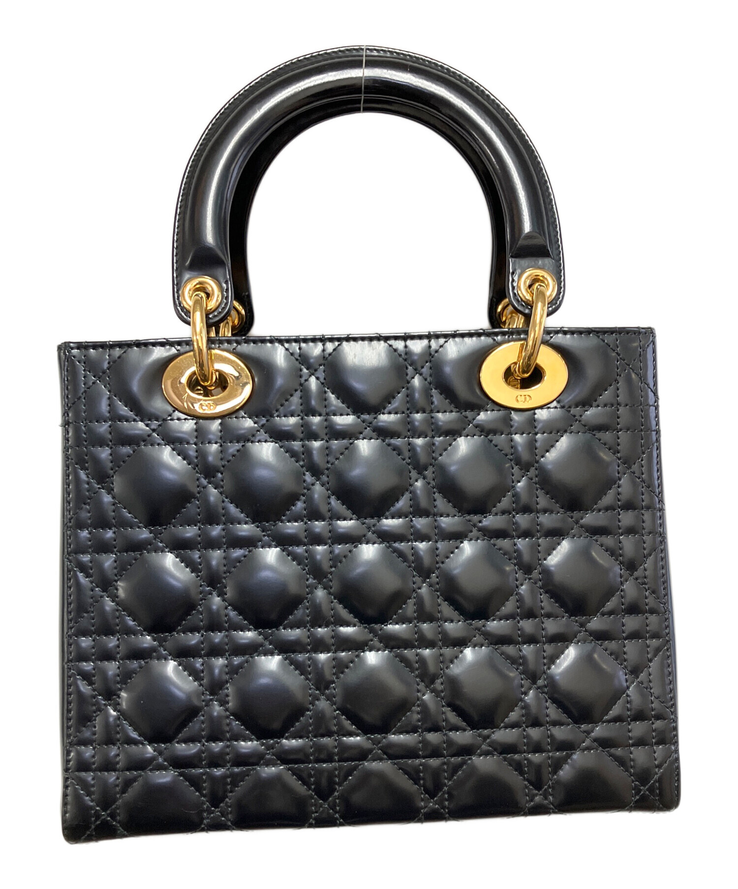 Christian Dior クリスチャンディオール ハンドバッグ ブラック 中古・古着通販】Christian Dior (クリスチャン ディオール