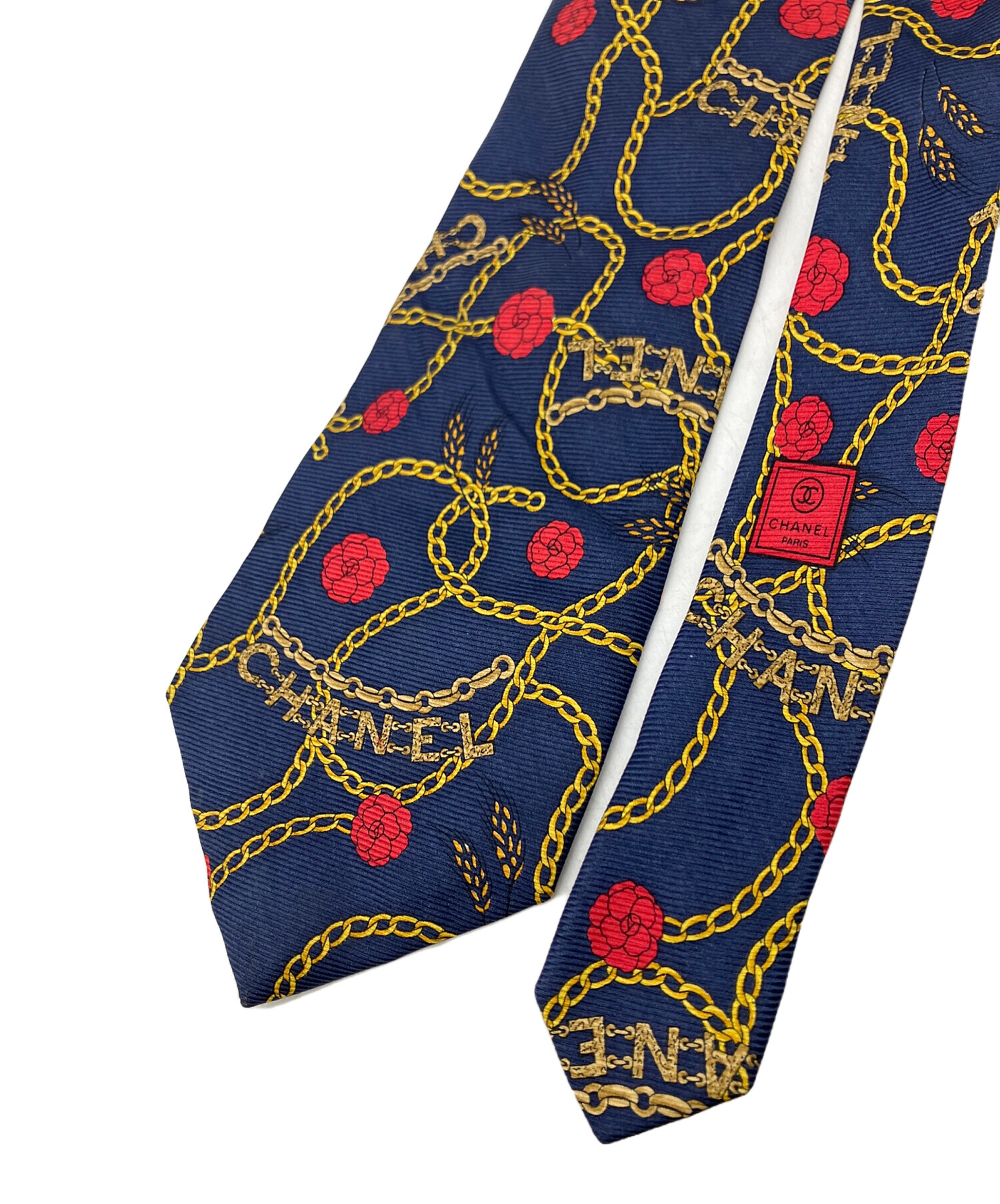 中古・古着通販】CHANEL (シャネル) ネクタイ ネイビー サイズ:不明