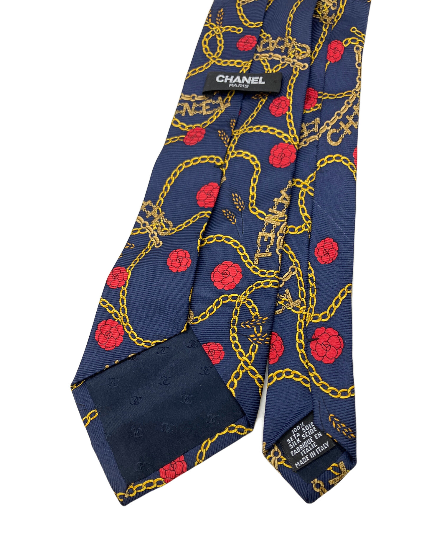中古・古着通販】CHANEL (シャネル) ネクタイ ネイビー サイズ:不明