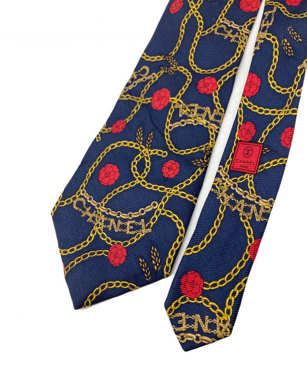 中古・古着通販】CHANEL (シャネル) ネクタイ ネイビー サイズ:不明
