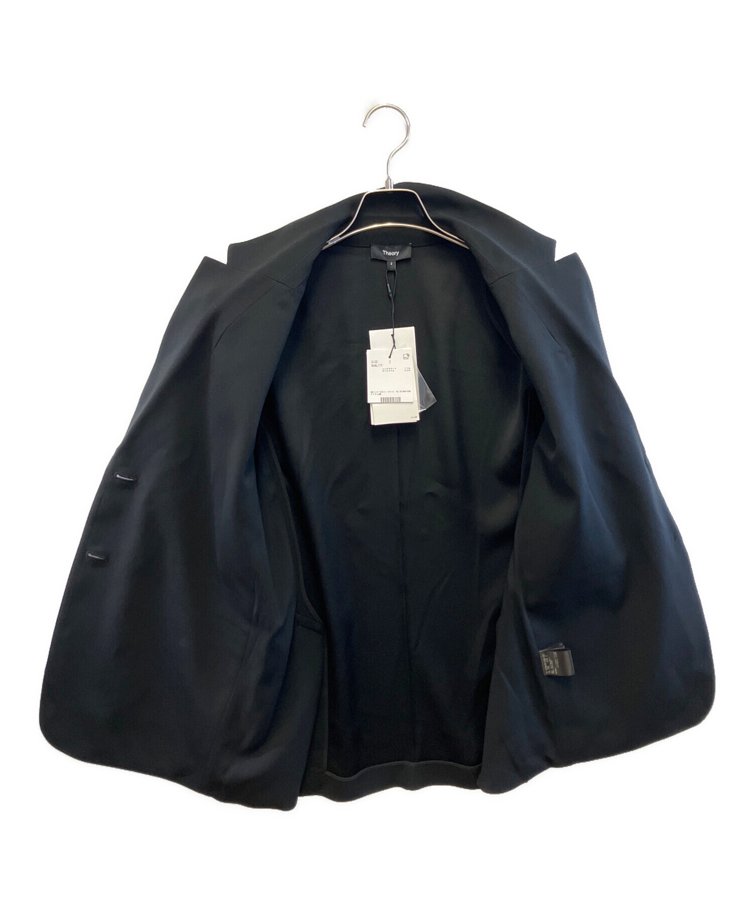 中古・古着通販】theory (セオリー) テーラードジャケット ブラック