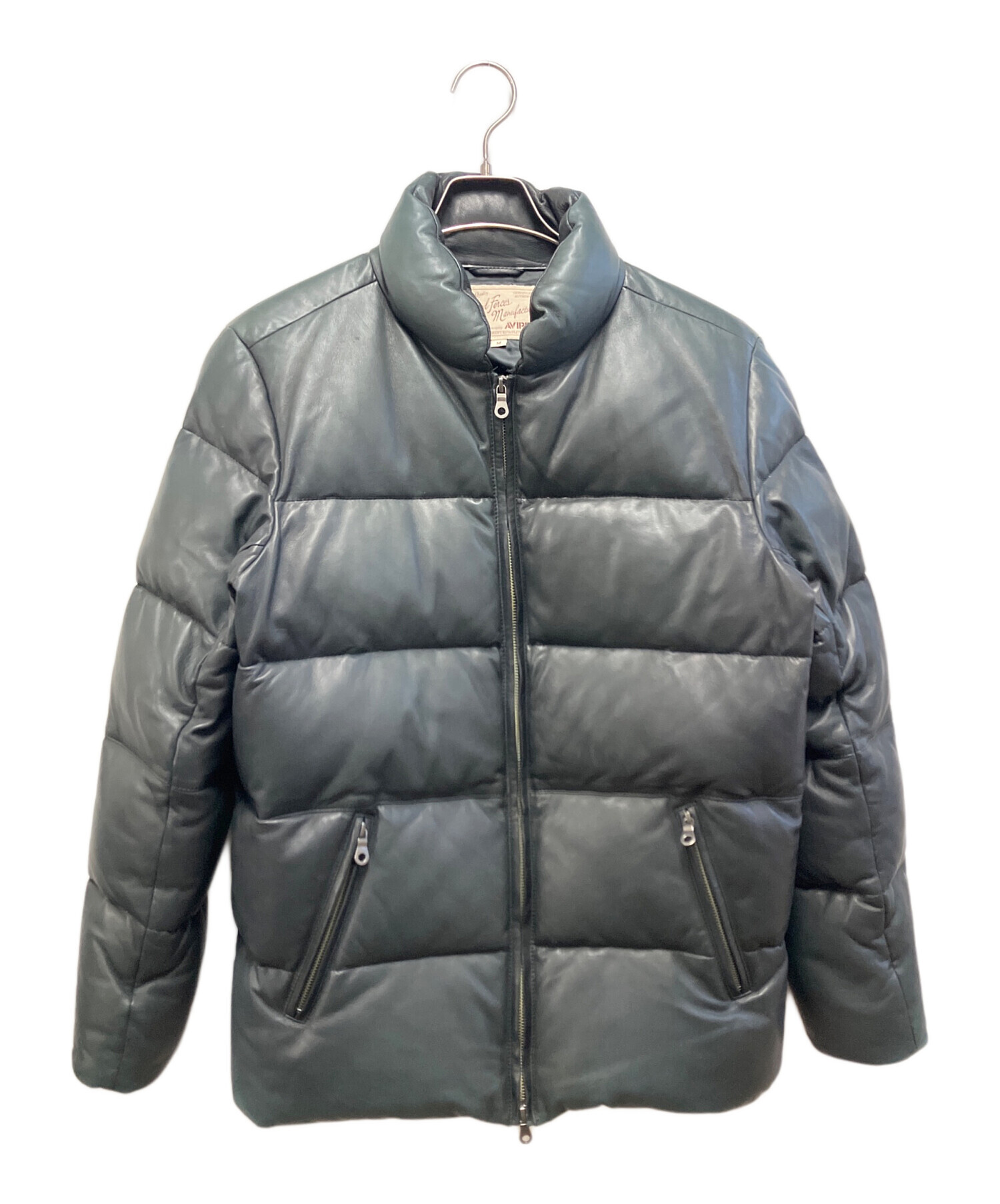 中古・古着通販】AVIREX (アヴィレックス) ラムレザーダウンジャケット