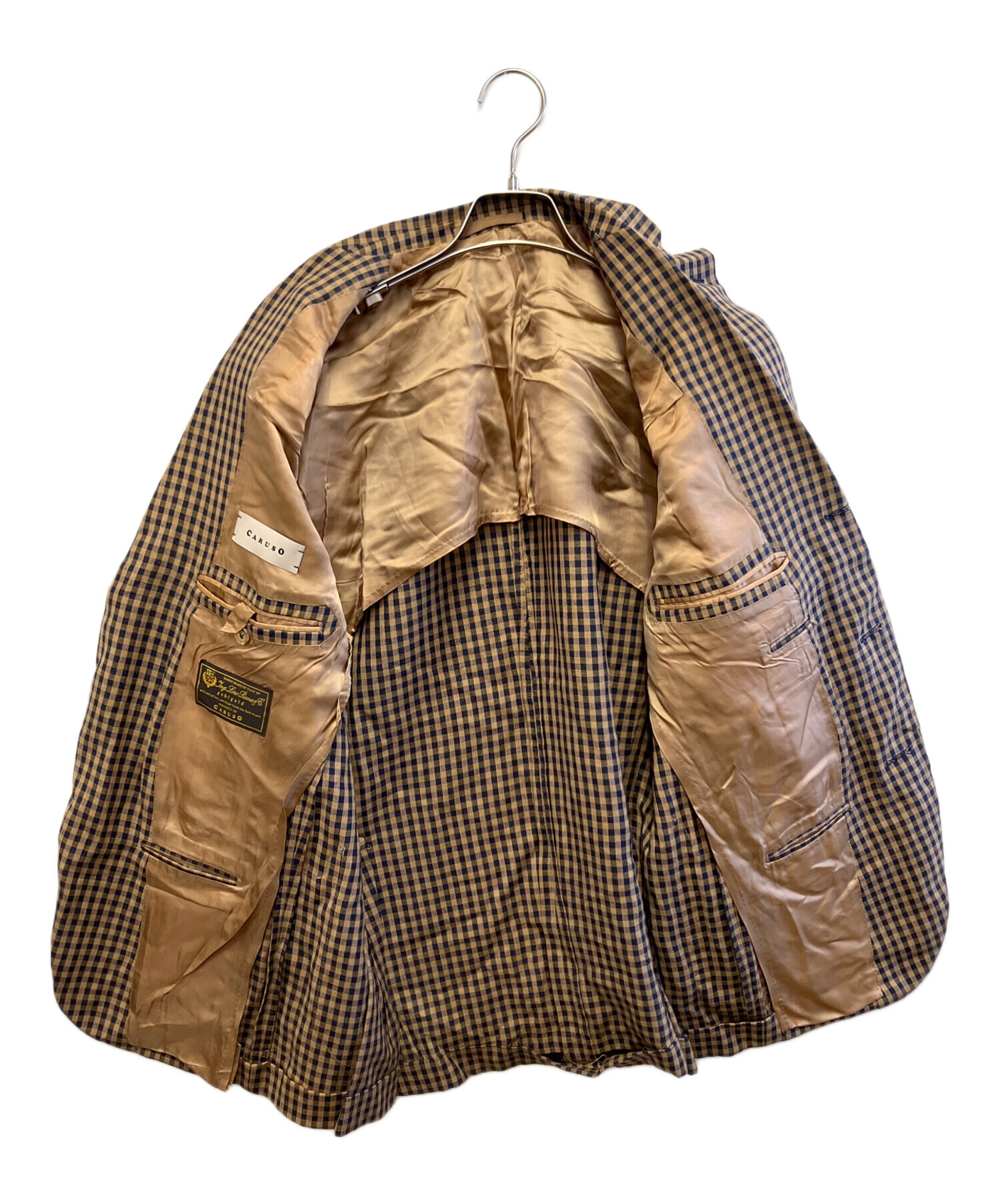 中古・古着通販】CARUSO (カルーゾ) テーラードジャケット ブラウン