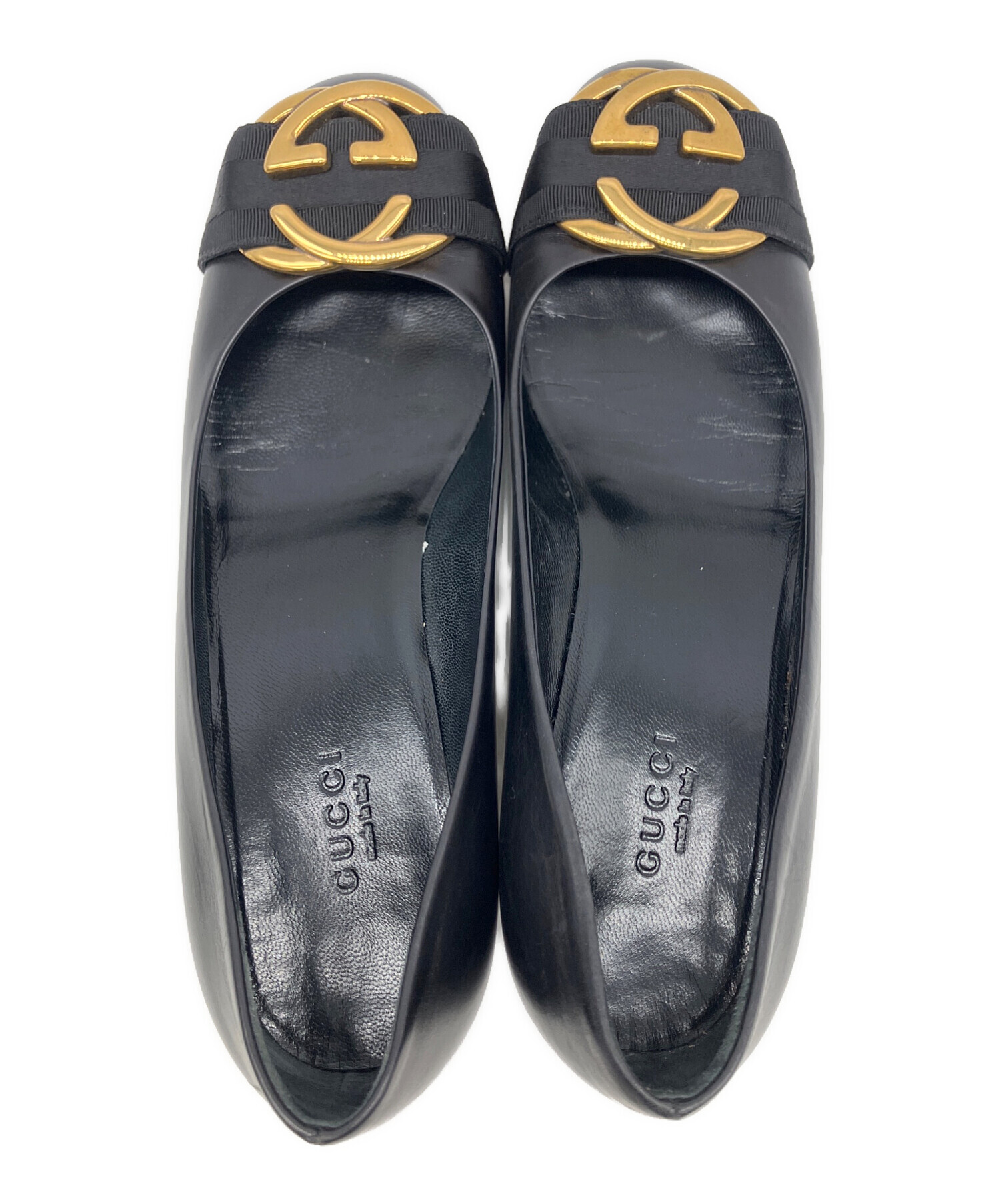 中古・古着通販】GUCCI (グッチ) パンプス ブラック サイズ:35 1/2