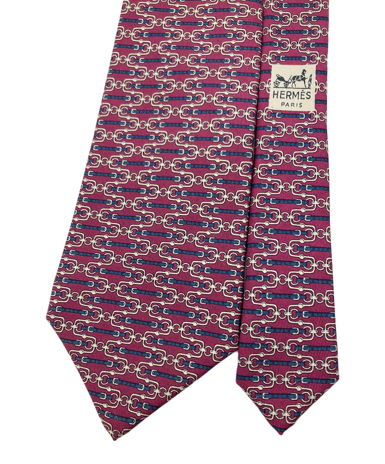 中古・古着通販】HERMES (エルメス) ネクタイ ボルドー サイズ:不明