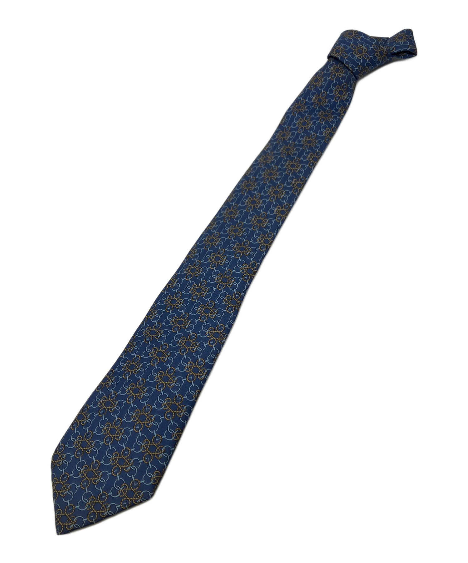 中古・古着通販】HERMES (エルメス) ネクタイ ネイビー サイズ:不明