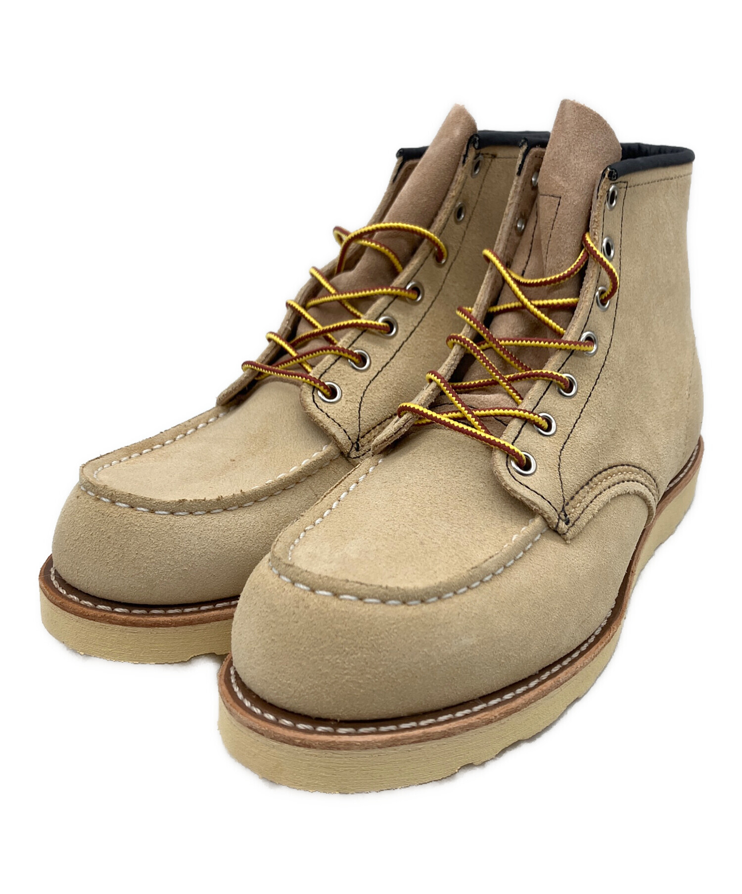 サイズ【27.0】RED WING プレーントゥー ベージュ レザー 中古・古着通販】RED WING (レッドウィング) クラシックモックトゥ