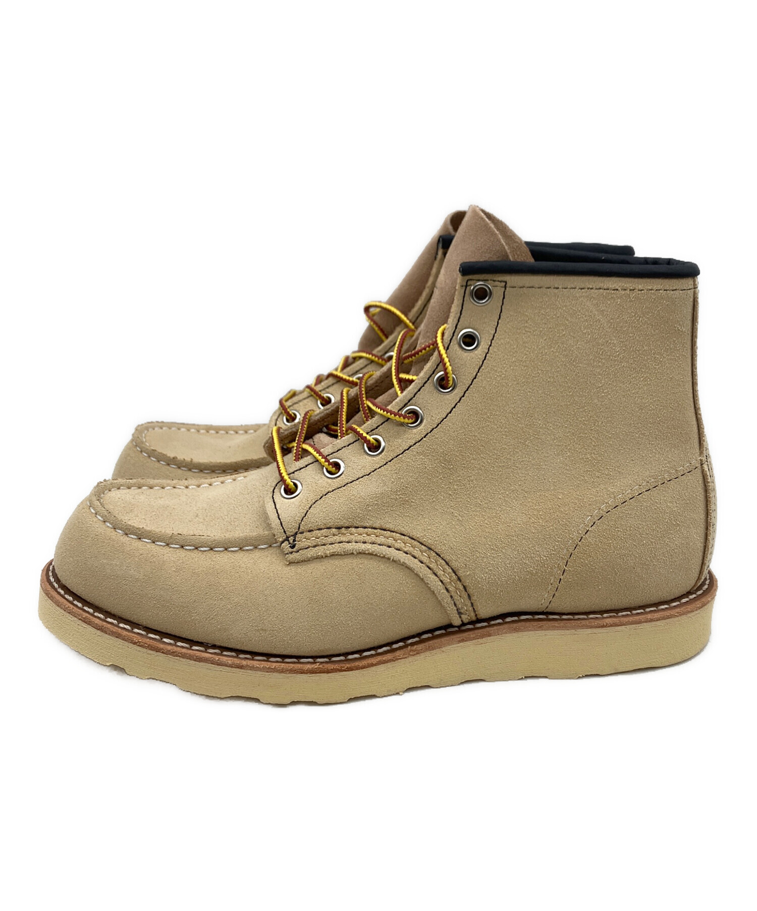 RED WING ワークブーツ モックトゥ スエード ベージュ 中古・古着通販】RED WING (レッドウィング) クラシックモックトゥ
