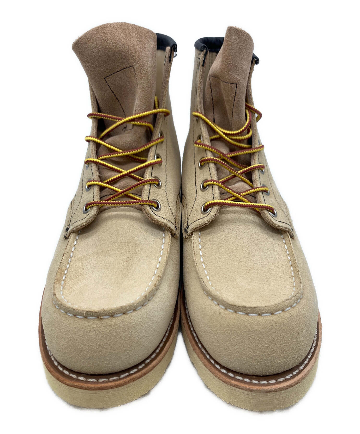 RED WING ワークブーツ モックトゥ スエード ベージュ 中古・古着通販】RED WING (レッドウィング) クラシックモックトゥ