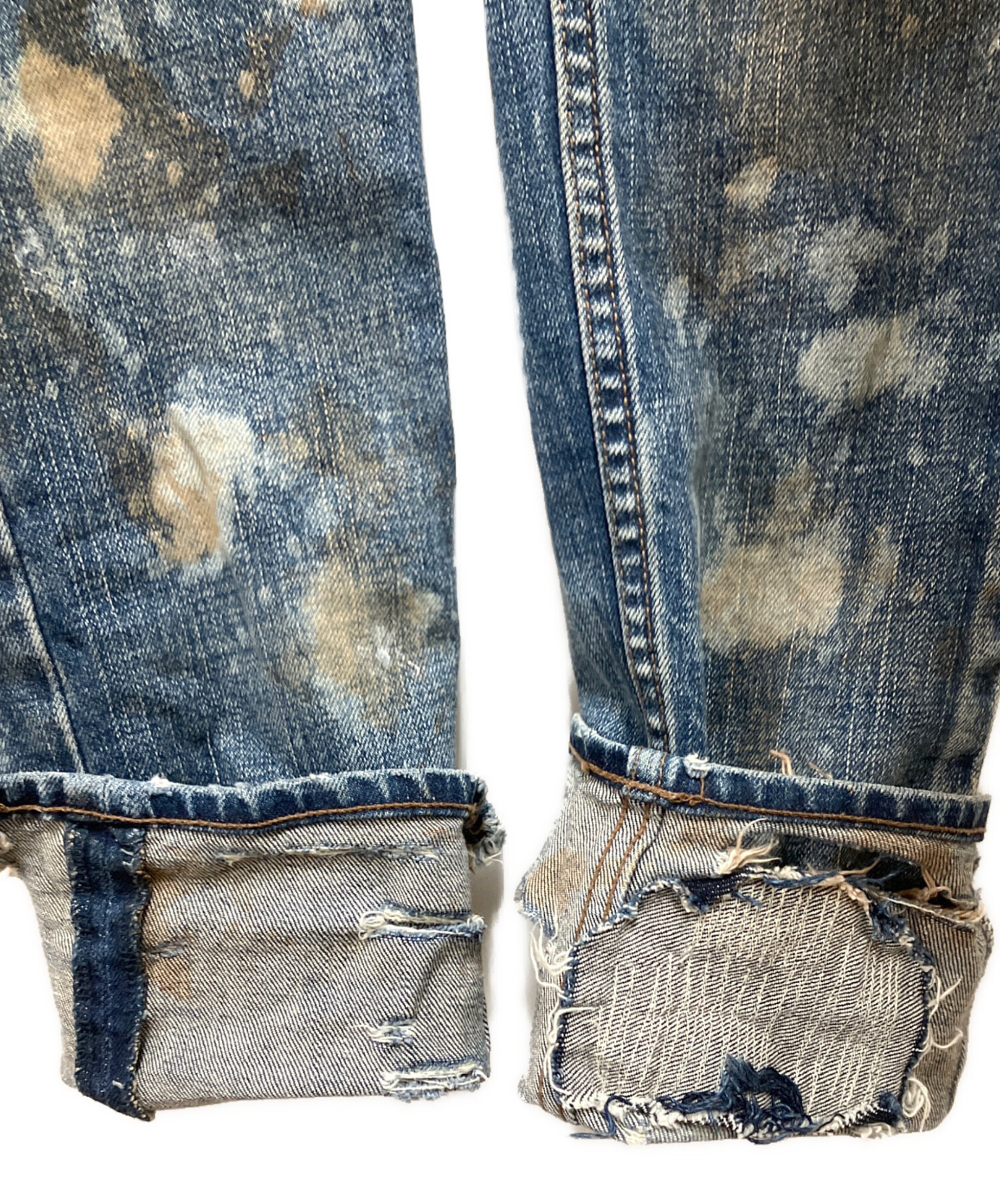 FAGASSENTスタッズ ダメージデニムパンツ サイズ30 中古・古着通販】FAGASSENT (ファガッセン) ダメージデニムパンツ