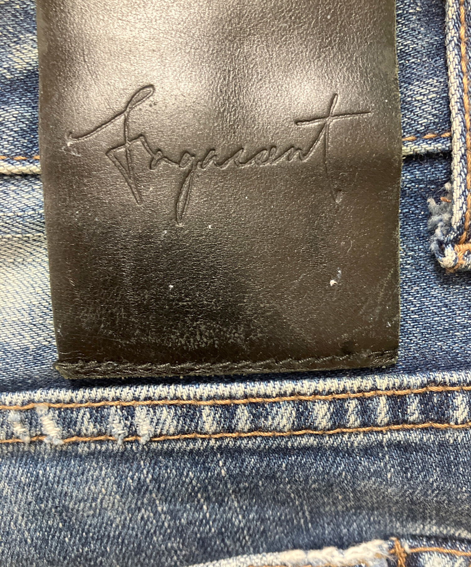 中古・古着通販】FAGASSENT (ファガッセン) ダメージデニムパンツ