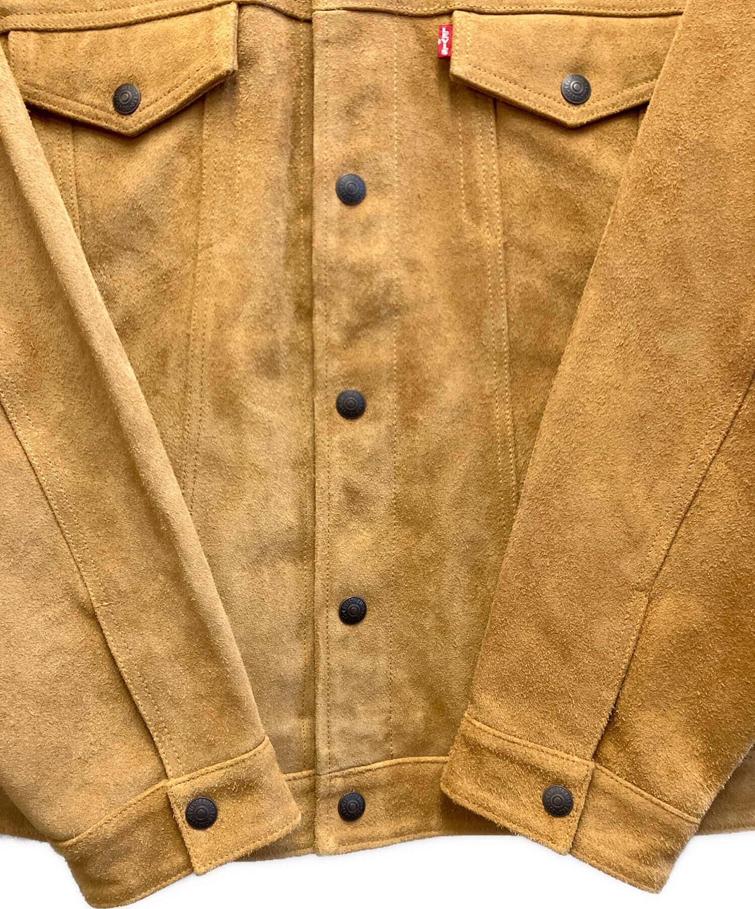 リーバイス プレミアム スエード トラッカージャケット ベージュ Levi's（リーバイス） プレミアム ボアジャン 163650066 コーデュロイ