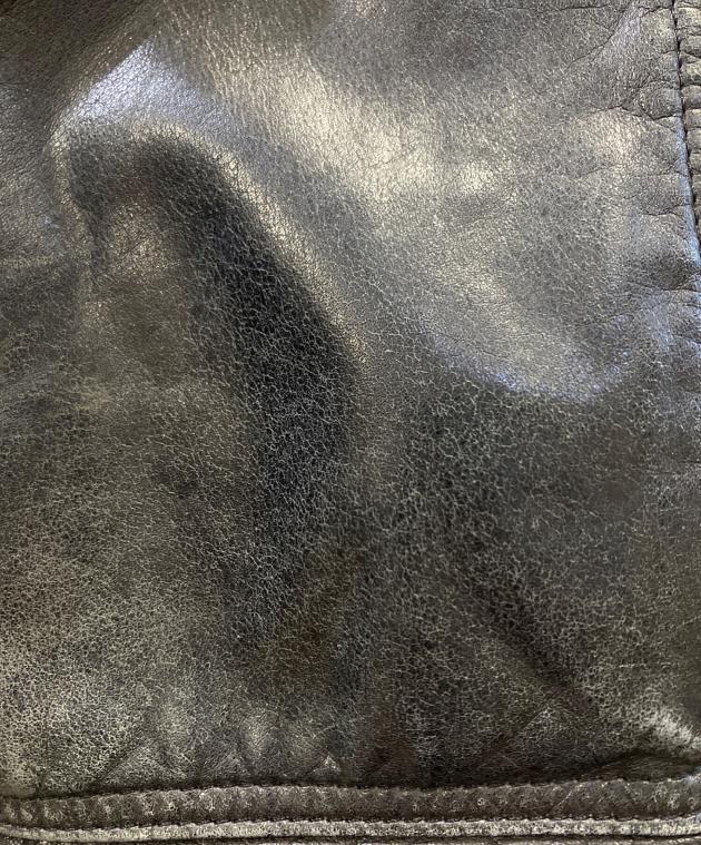 中古・古着通販】PAUL SMITH (ポールスミス) レザーコート ブラック