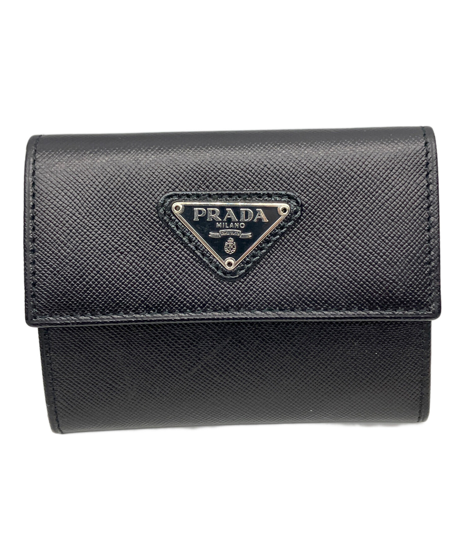 PRADA 黒 レザー コインケース 中古・古着通販】PRADA (プラダ) コインケース ブラック｜ブランド