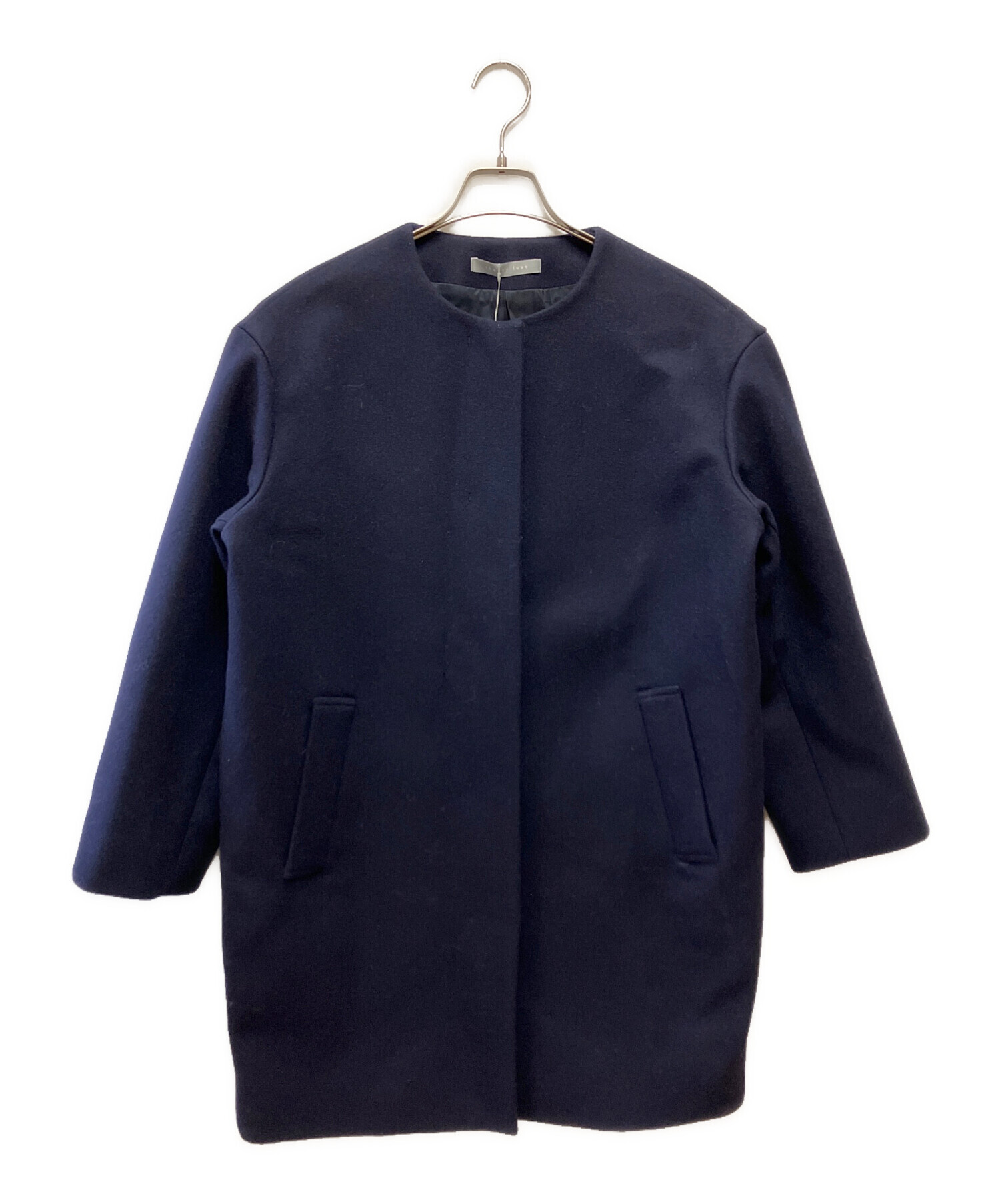 セオリーリュクス　ピーコート　ゆったり　ネイビー未使用 中古・古着通販】theory luxe (セオリーリュクス) ノーカラーコート