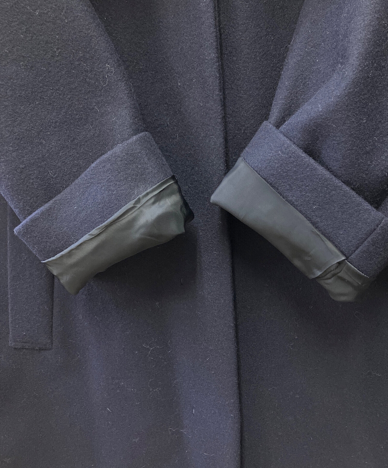 セオリーリュクス　ピーコート　ゆったり　ネイビー未使用 中古・古着通販】theory luxe (セオリーリュクス) ノーカラーコート