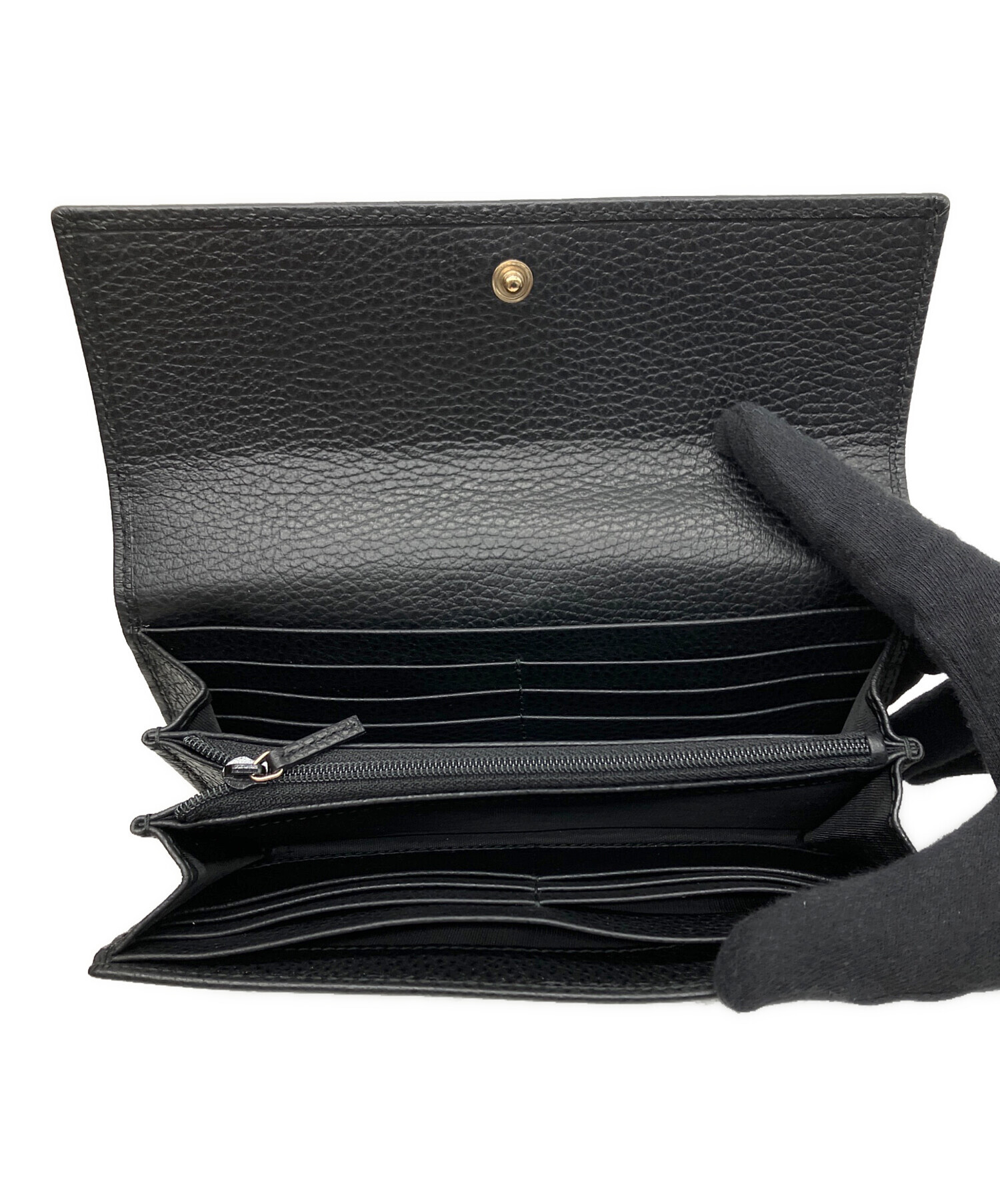 GUCCI　財布　長財布　中古 中古・古着通販】GUCCI (グッチ) 長財布 ブラック｜ブランド・古着通販