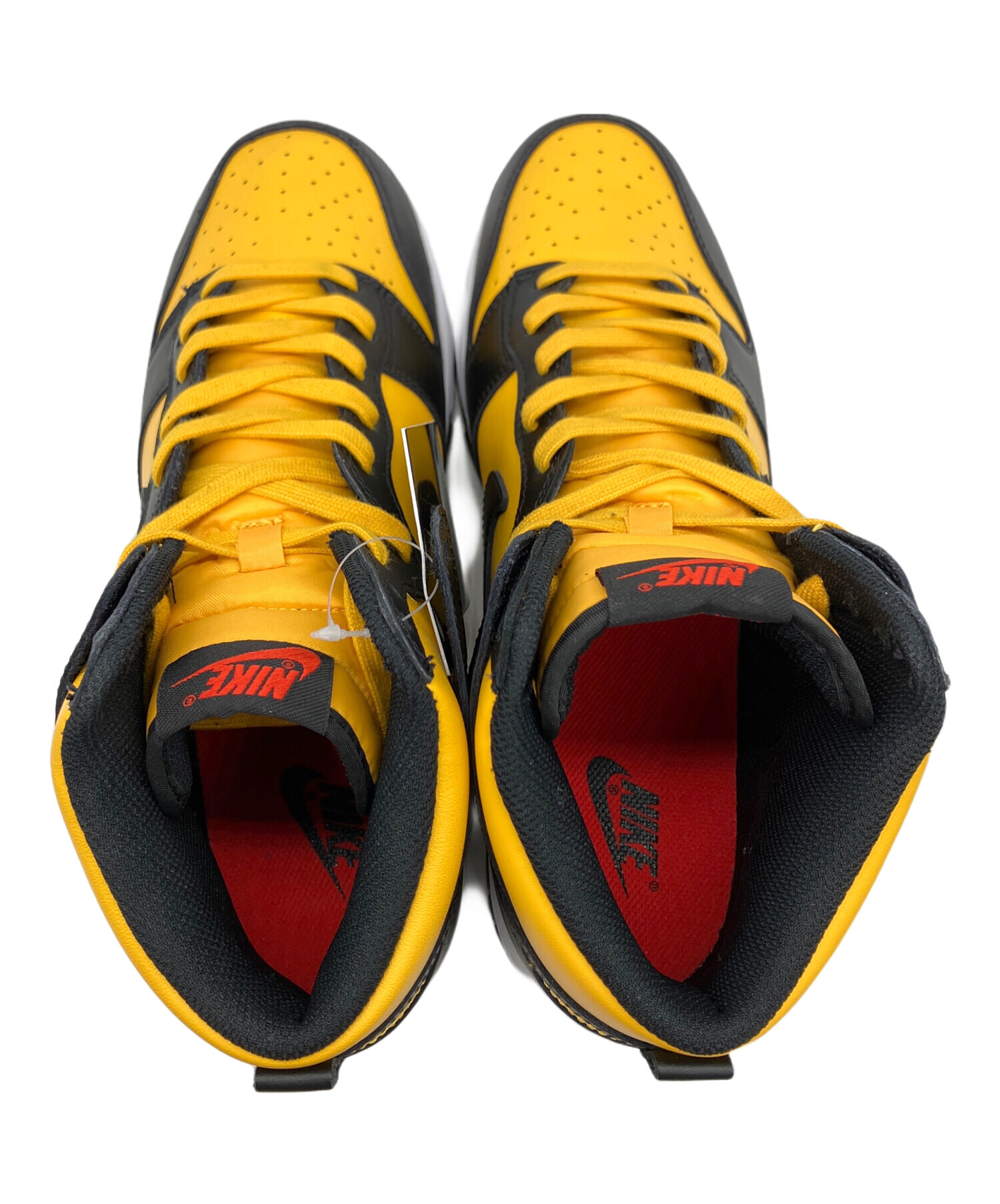 ナイキ ハイカット シューズ 黒/黄 中古・古着通販】NIKE (ナイキ) ハイカットスニーカー イエロー