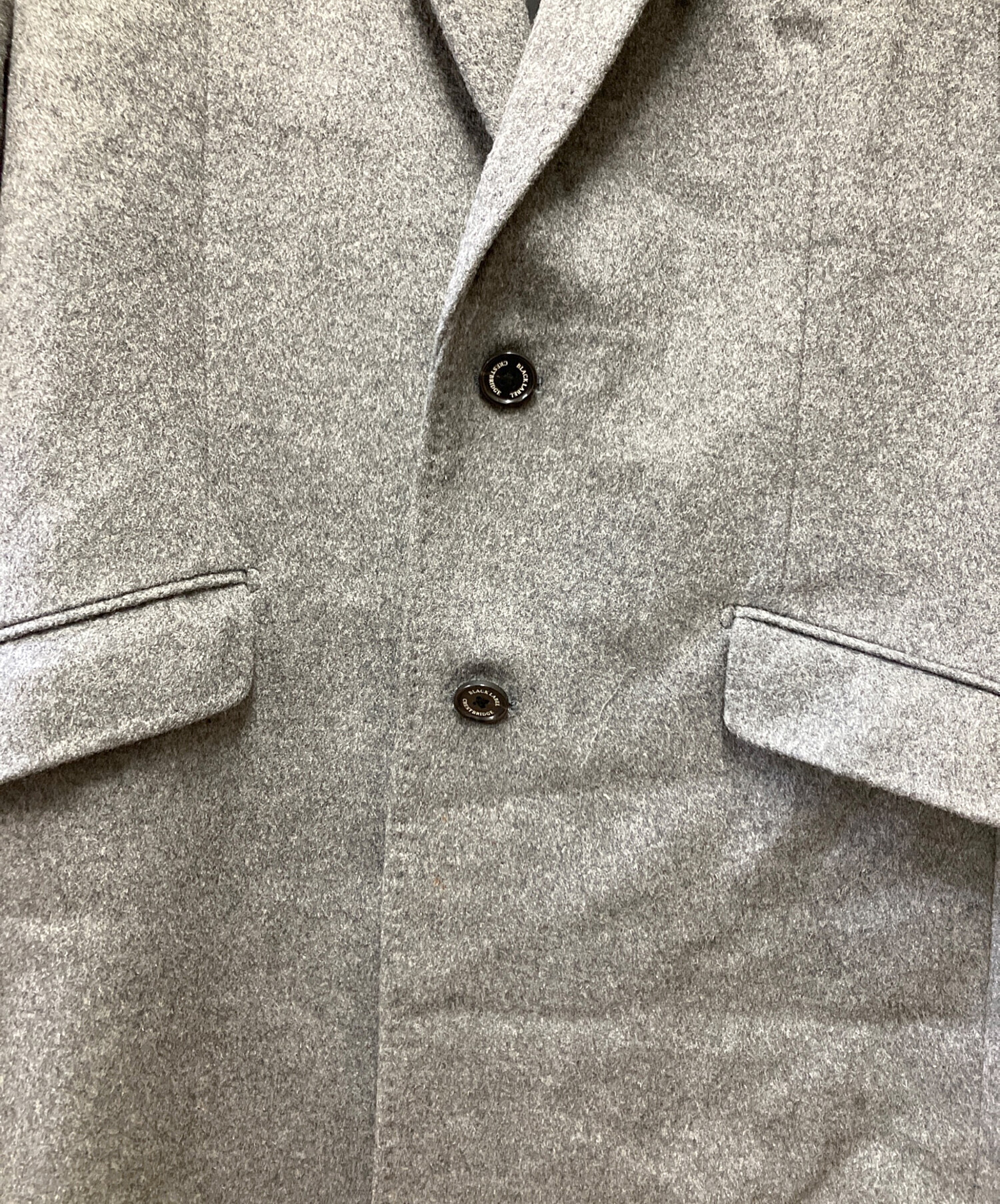 【高品質】ブラックレーベルクレストブリッジ グレー ウール チェスターコート M BLACK LABEL CRESTBRIDGE】ブラックレーベルクレストブリッジ『ウール