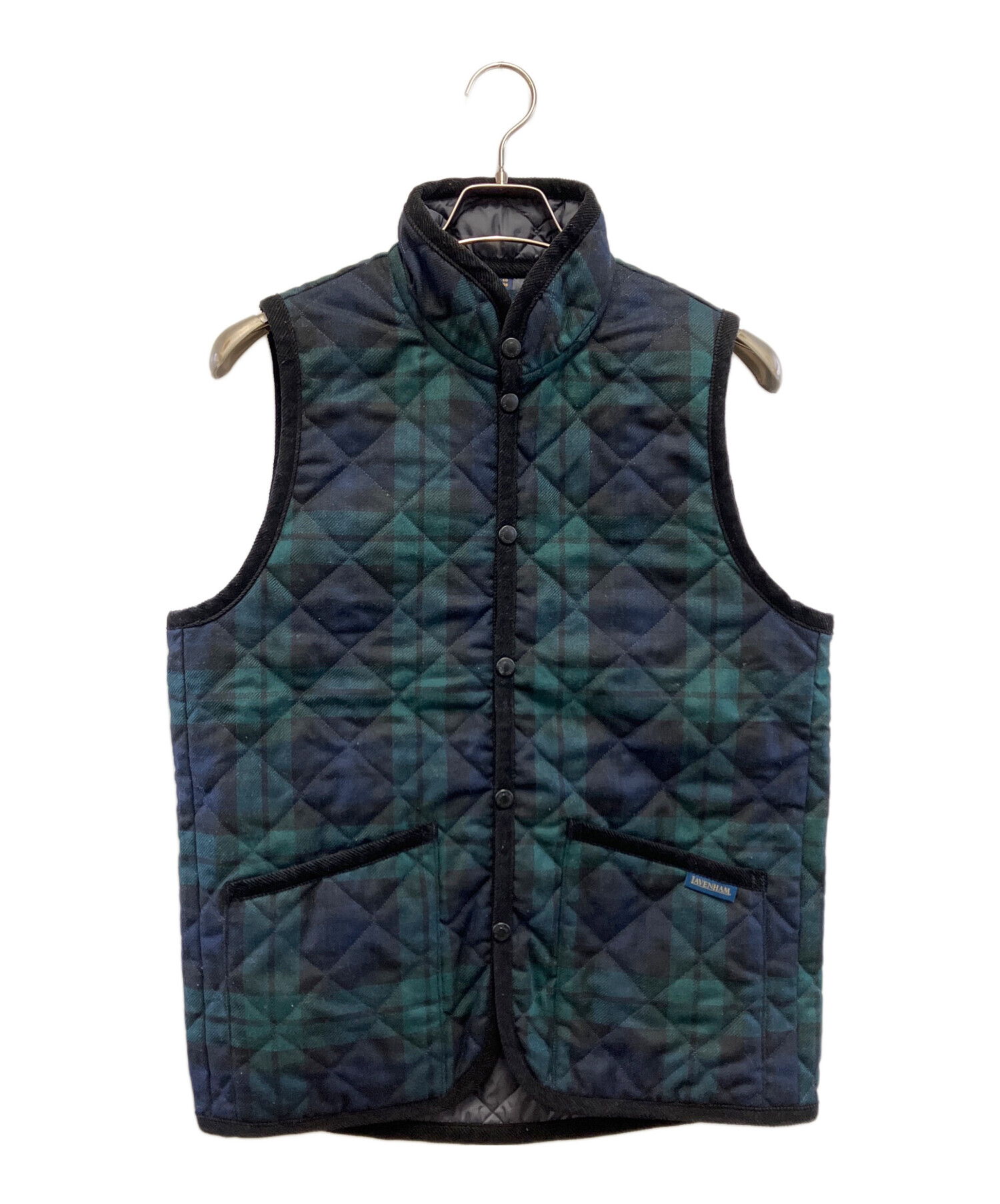 中古・古着通販】LAVENHAM (ラベンハム) キルティングベスト ネイビー 中古・古着通販】LAVENHAM (ラベンハム) キルティングベスト ネイビー