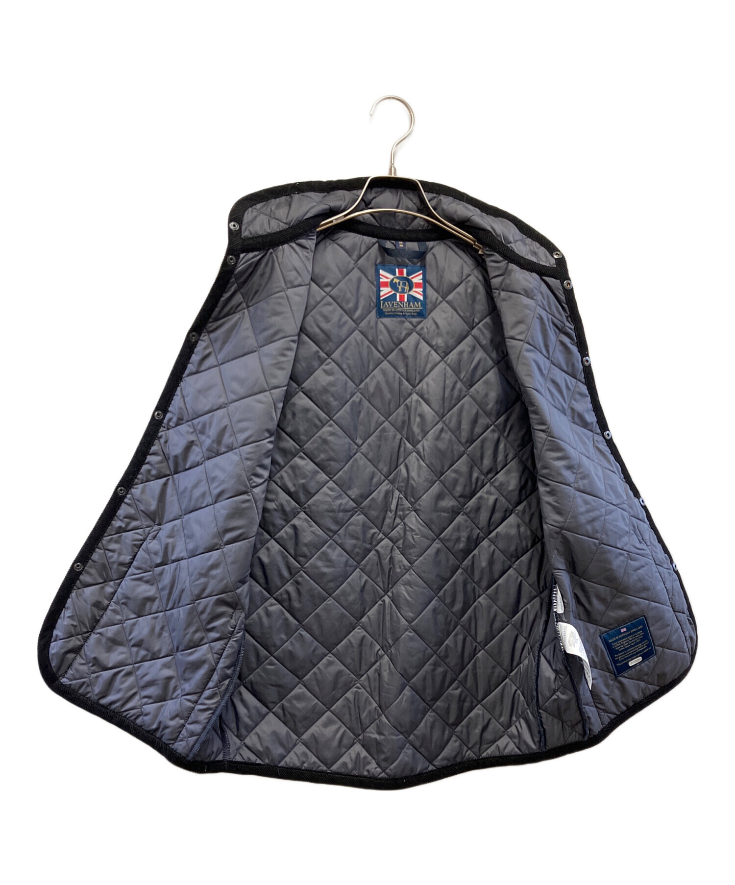 中古・古着通販】LAVENHAM (ラベンハム) キルティングベスト ネイビー