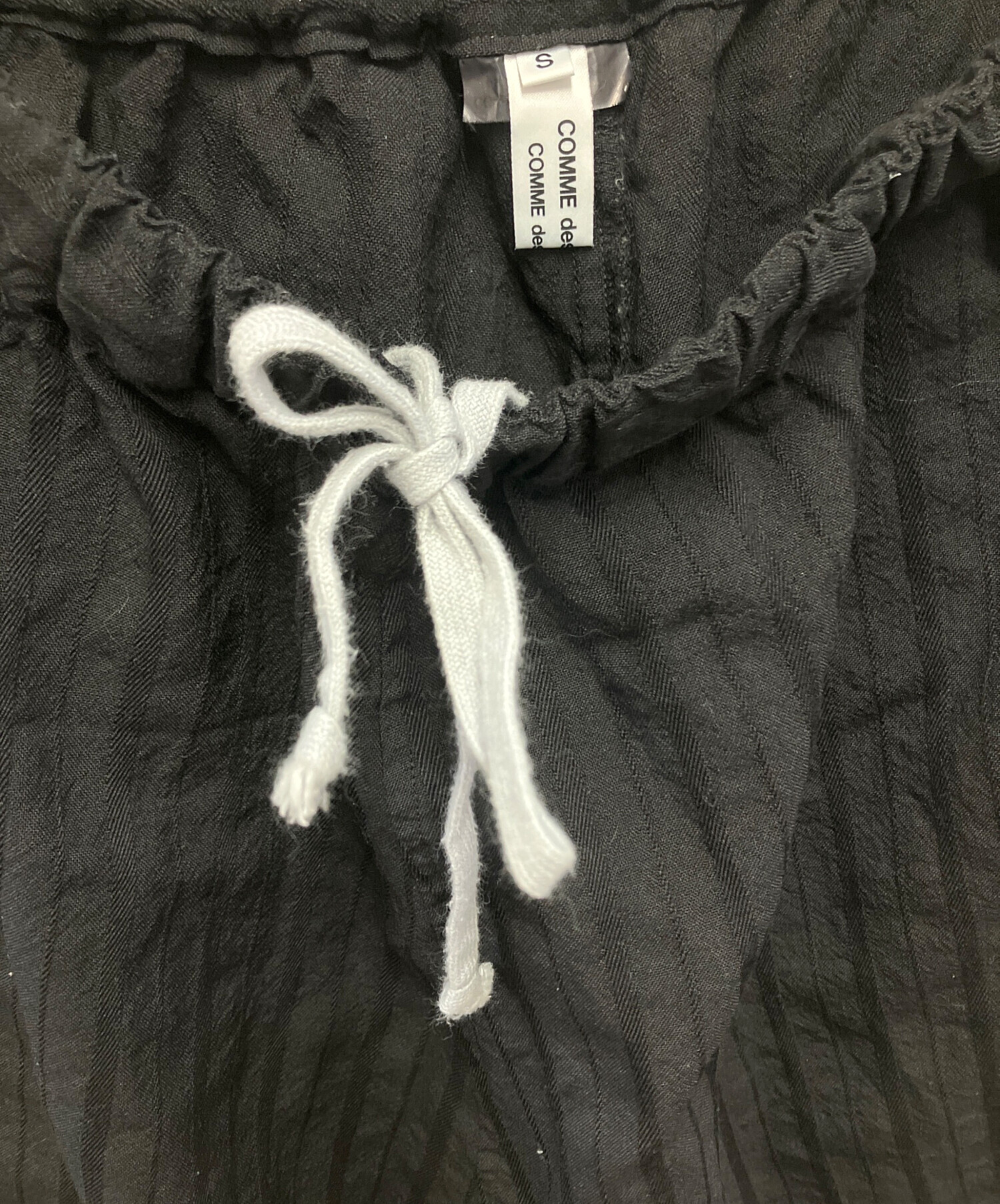 コムデギャルソンコムデギャルソン　サルエルパンツ　S 黒 中古・古着通販】COMME des GARCONS (コムデギャルソン) サルエル