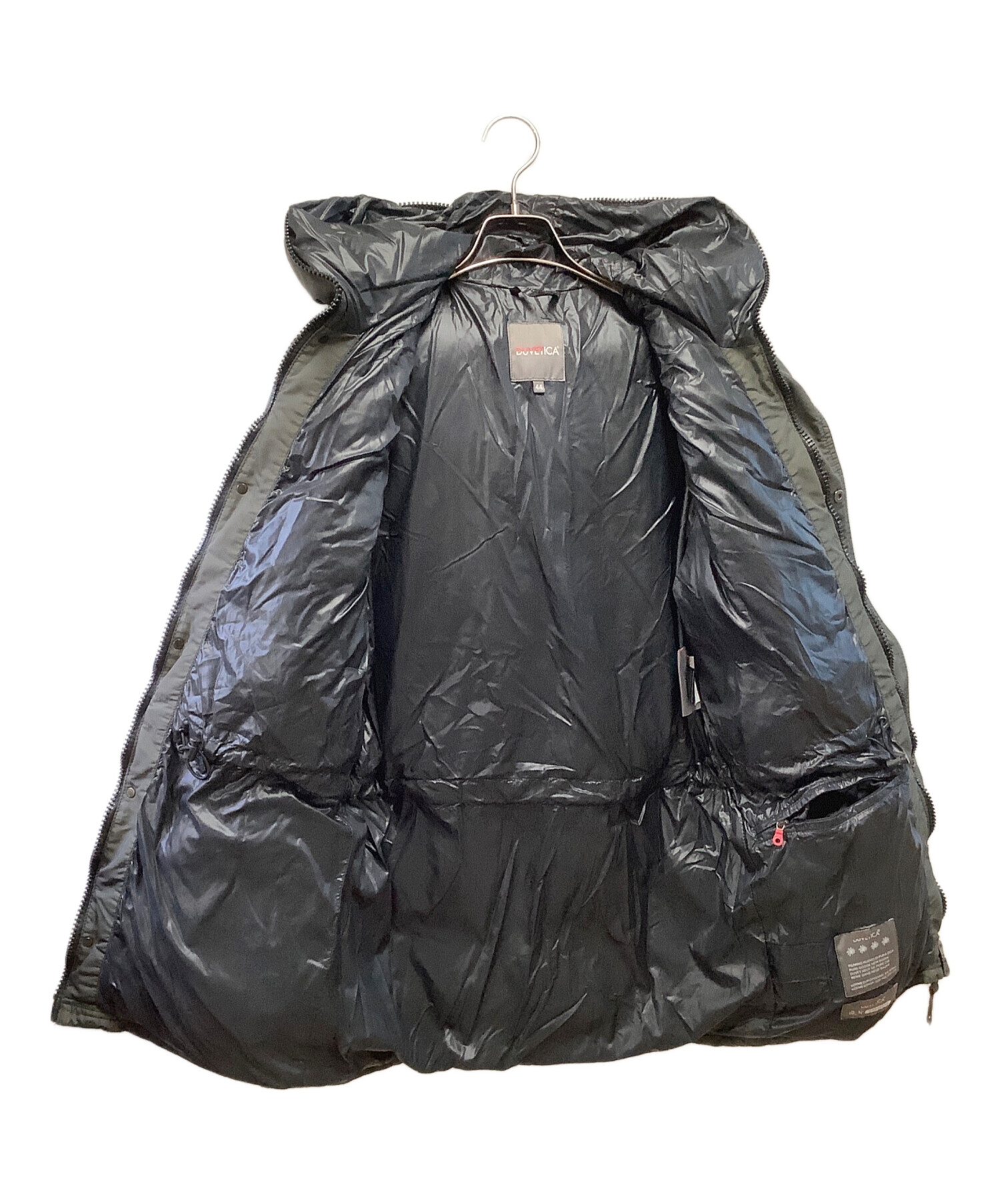 DUVETICA（デュベティカ） ダウンジャケットフード付き　サイズ44 中古・古着通販】DUVETICA (デュベティカ) ダウンジャケット グリーン