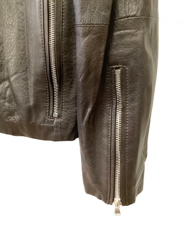 中古・古着通販】EMMETI (エンメティ) レザージャケット ブラウン