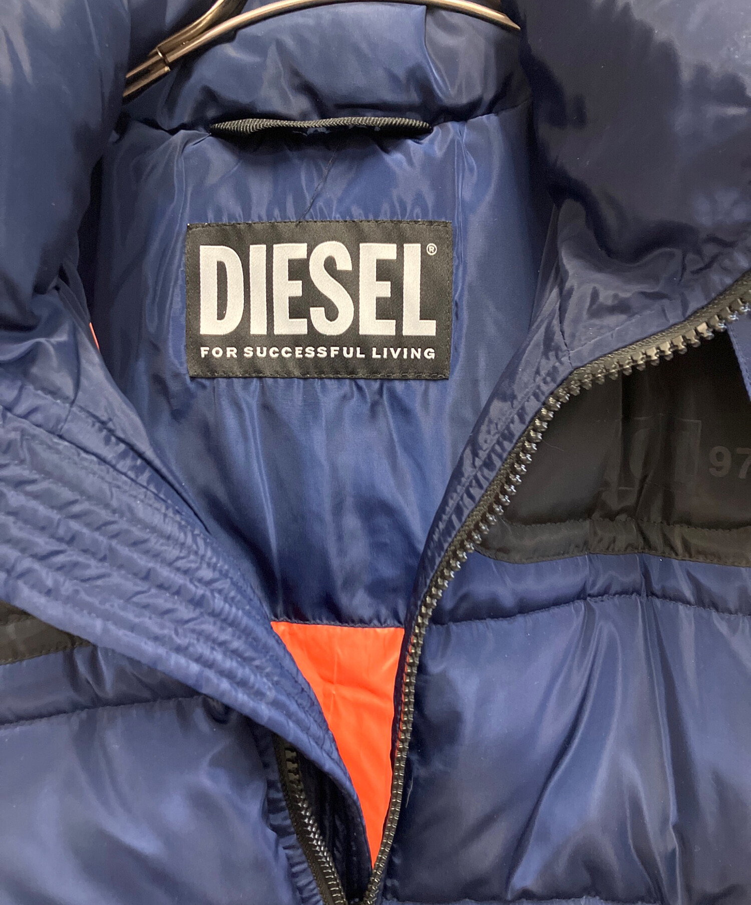 中古・古着通販】DIESEL (ディーゼル) 中綿ジャケット ネイビー サイズ