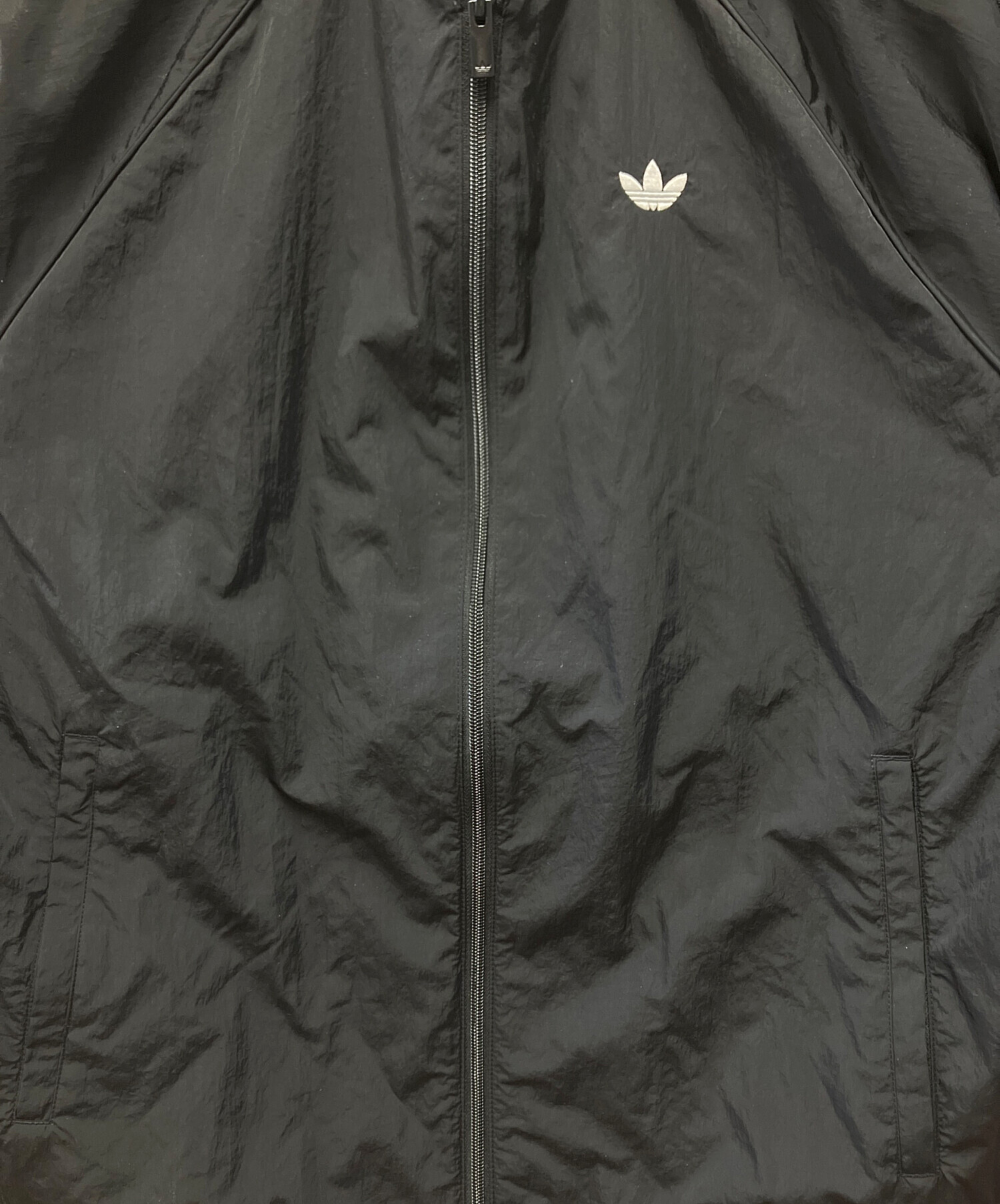 中古・古着通販】adidas (アディダス) ナイロンジャケット ブラック 